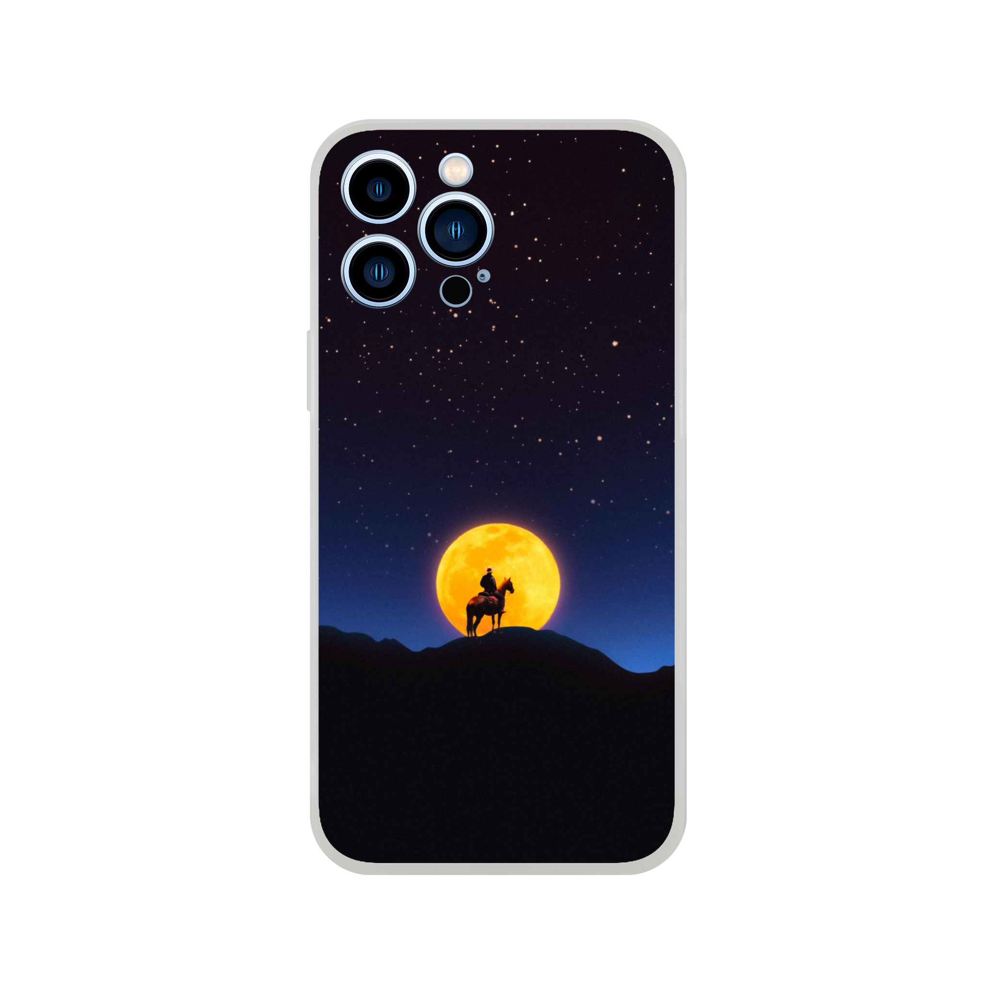 The Rider and The Moon iPhone Case