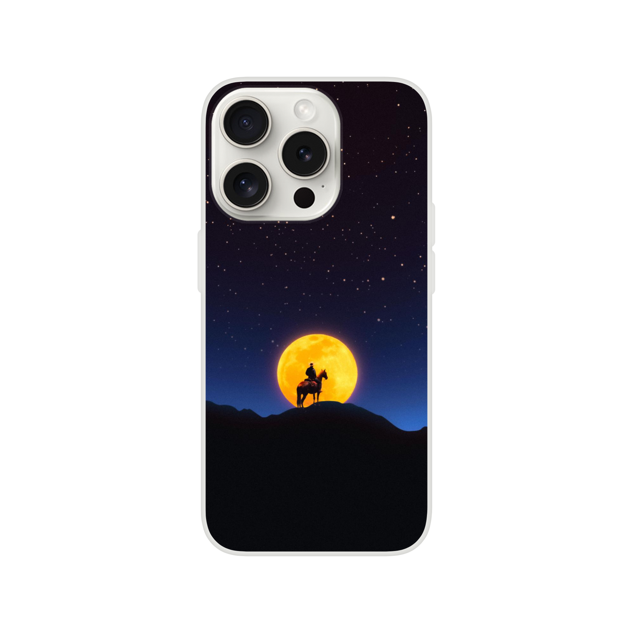The Rider and The Moon iPhone Case