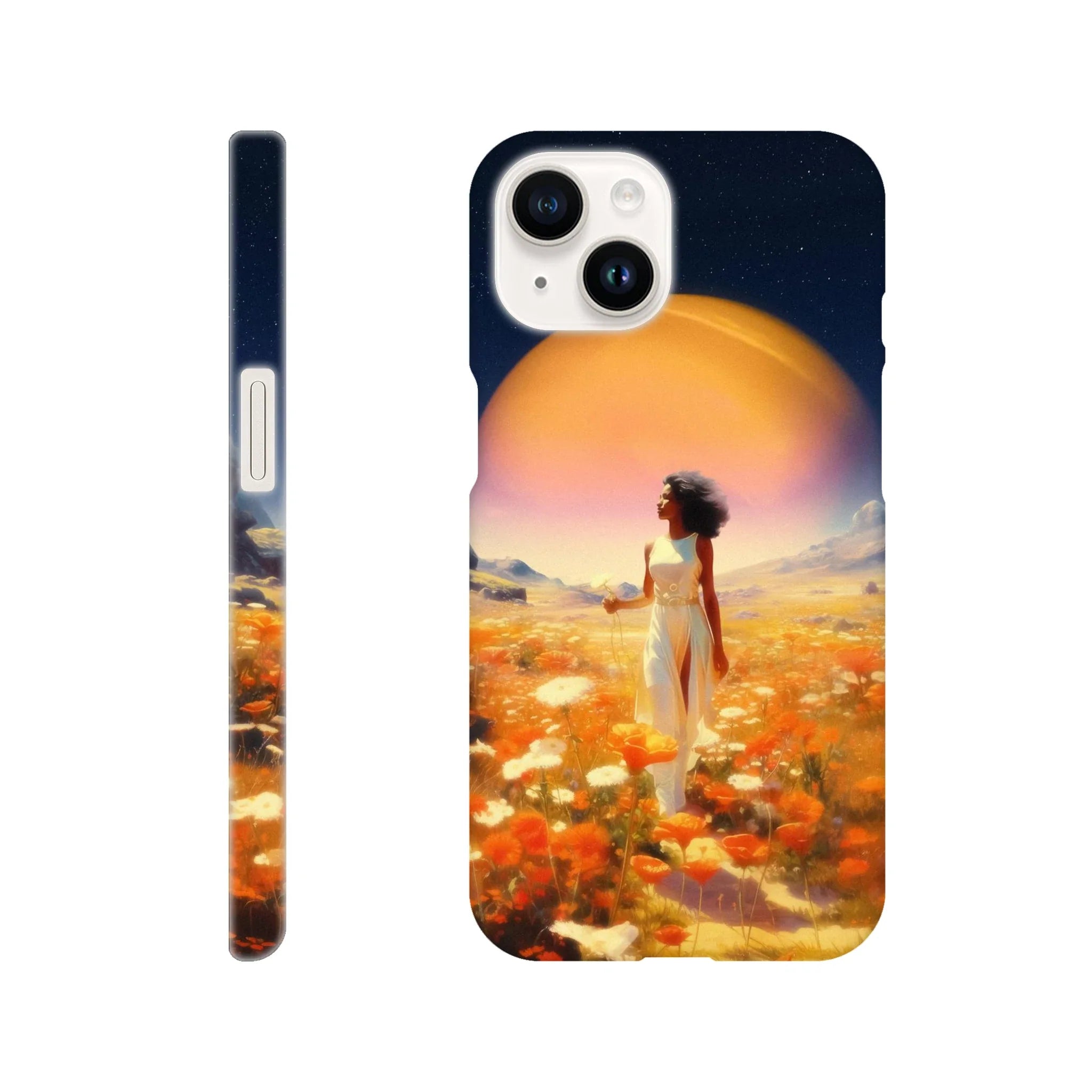 Cosmic Flower Field iPhone Case