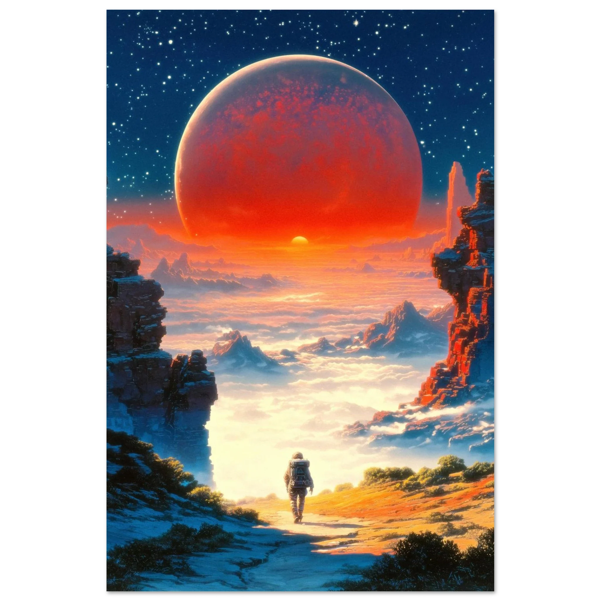 Astronaut's Red Dawn