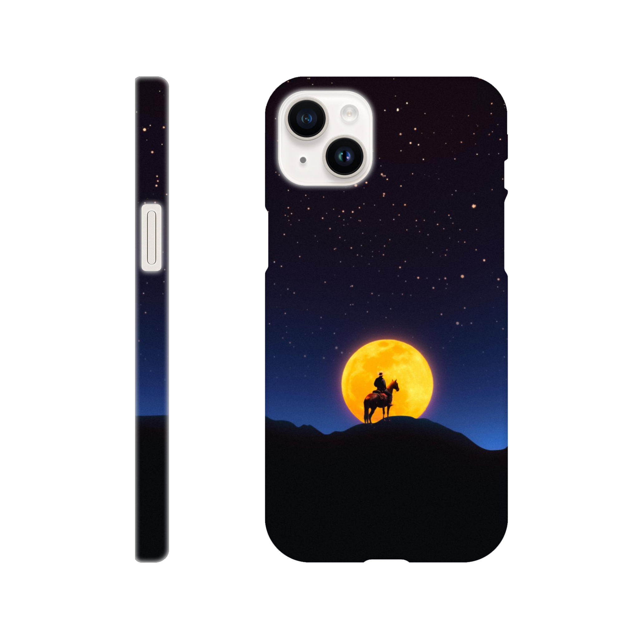 The Rider and The Moon iPhone Case