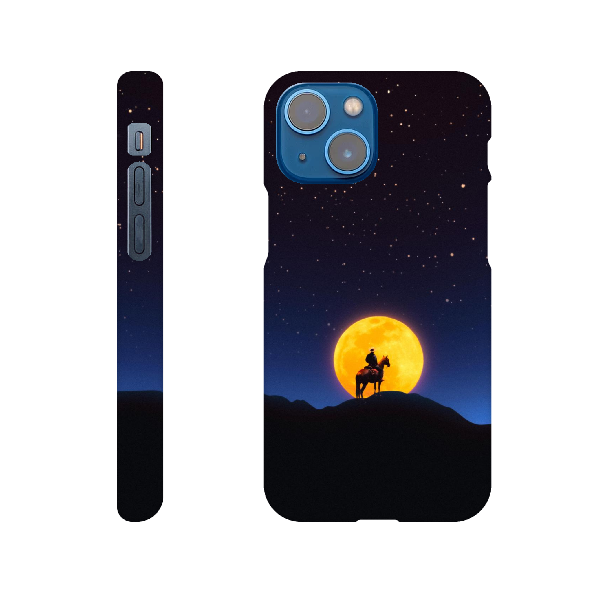 The Rider and The Moon iPhone Case