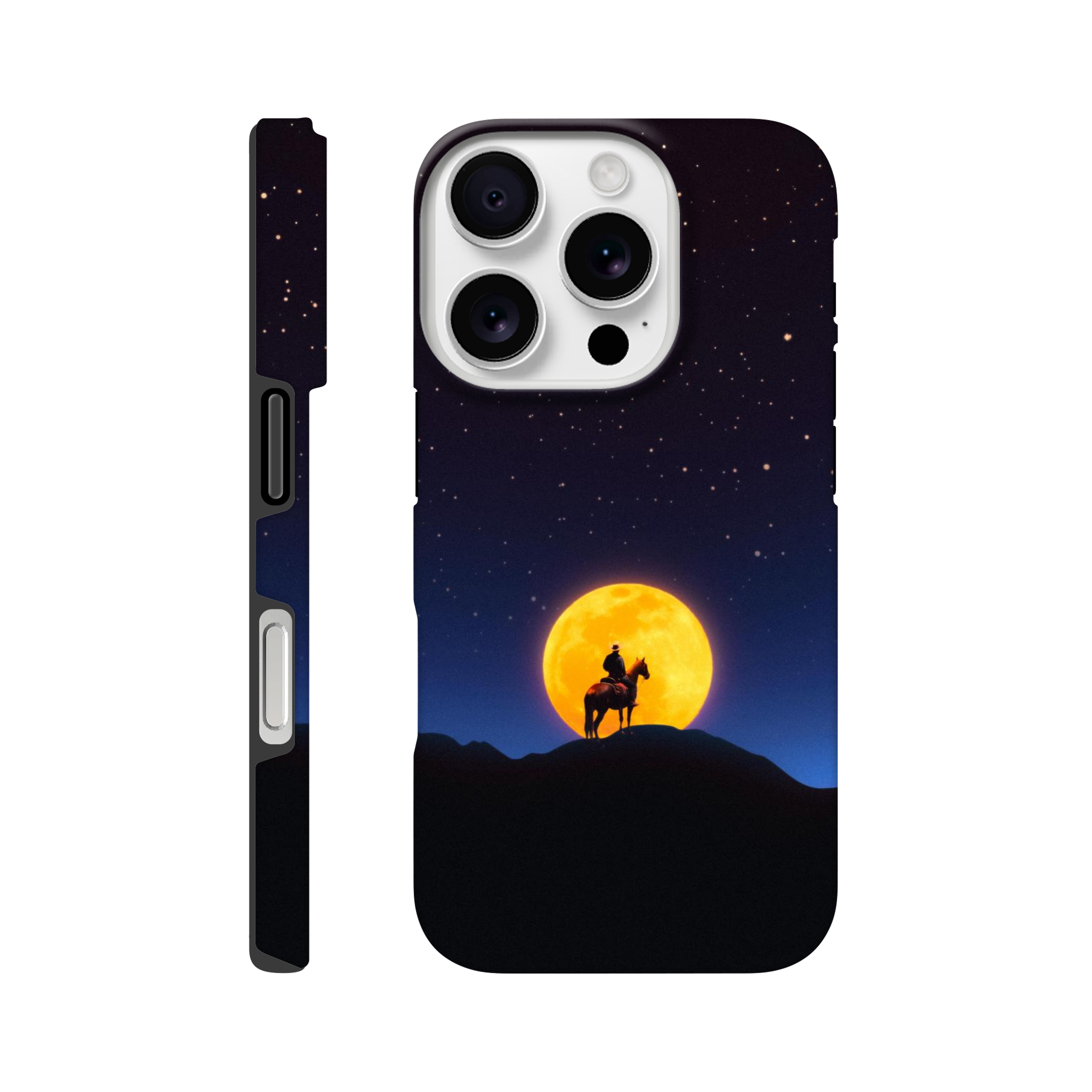 The Rider and The Moon iPhone Case