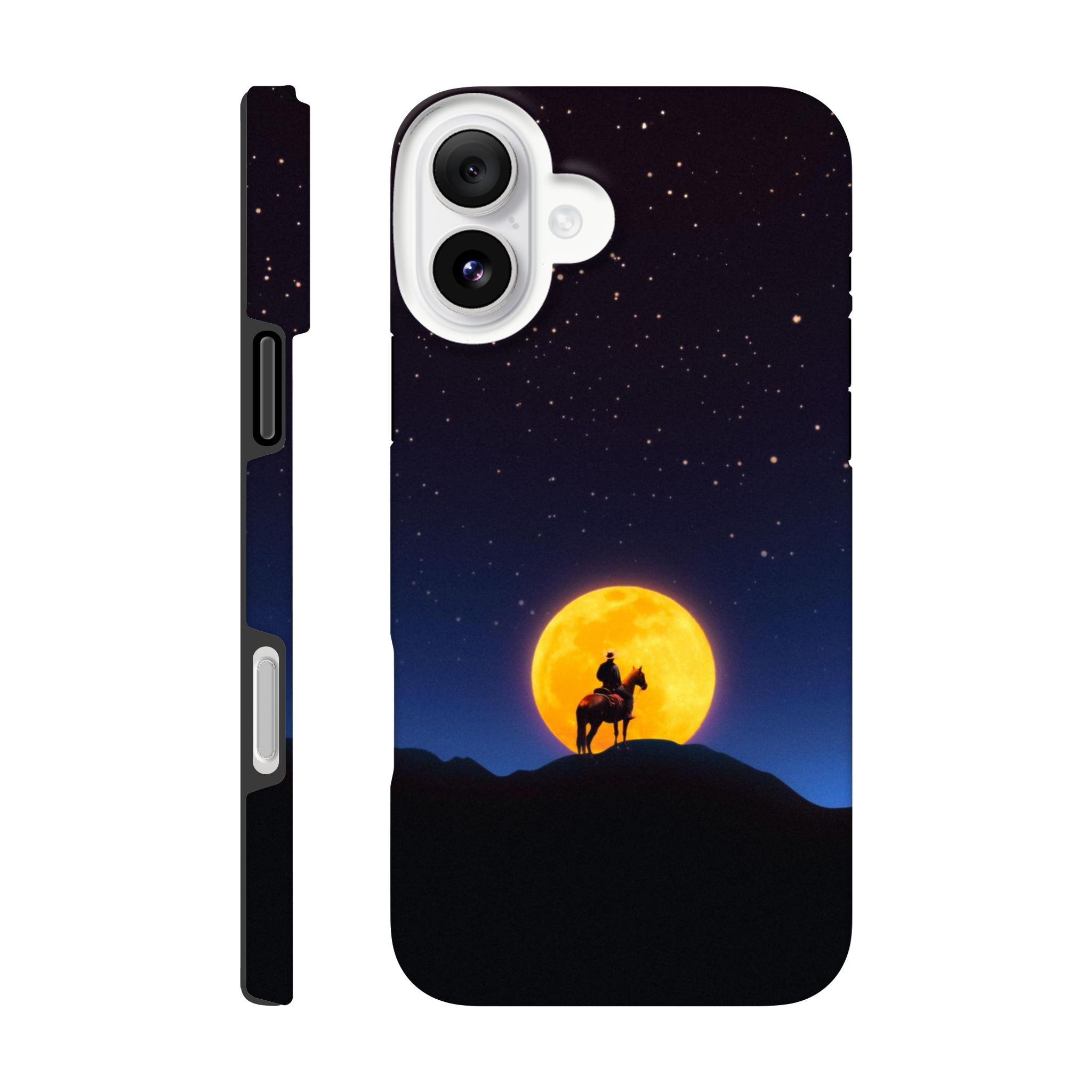 The Rider and The Moon iPhone Case