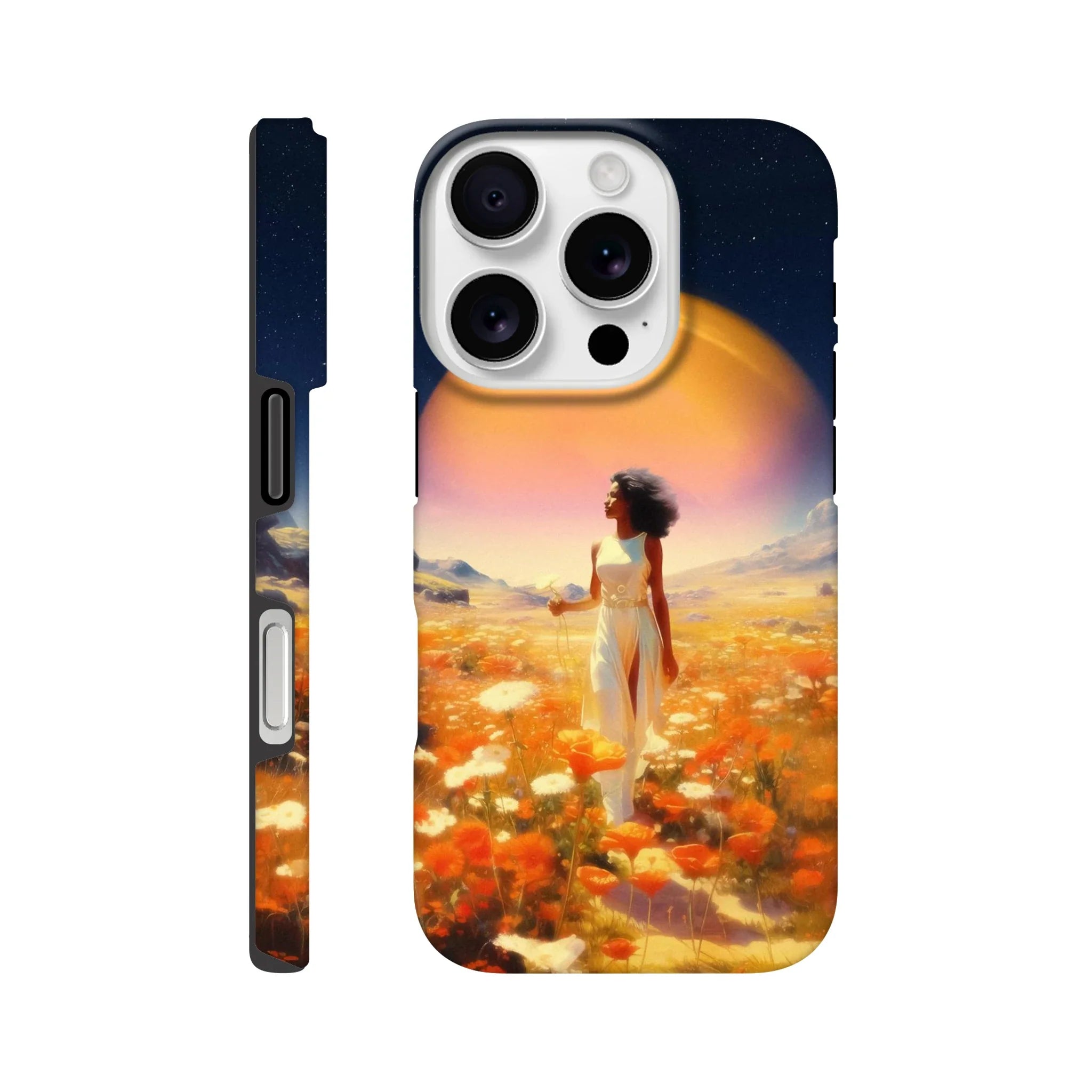 Cosmic Flower Field iPhone Case