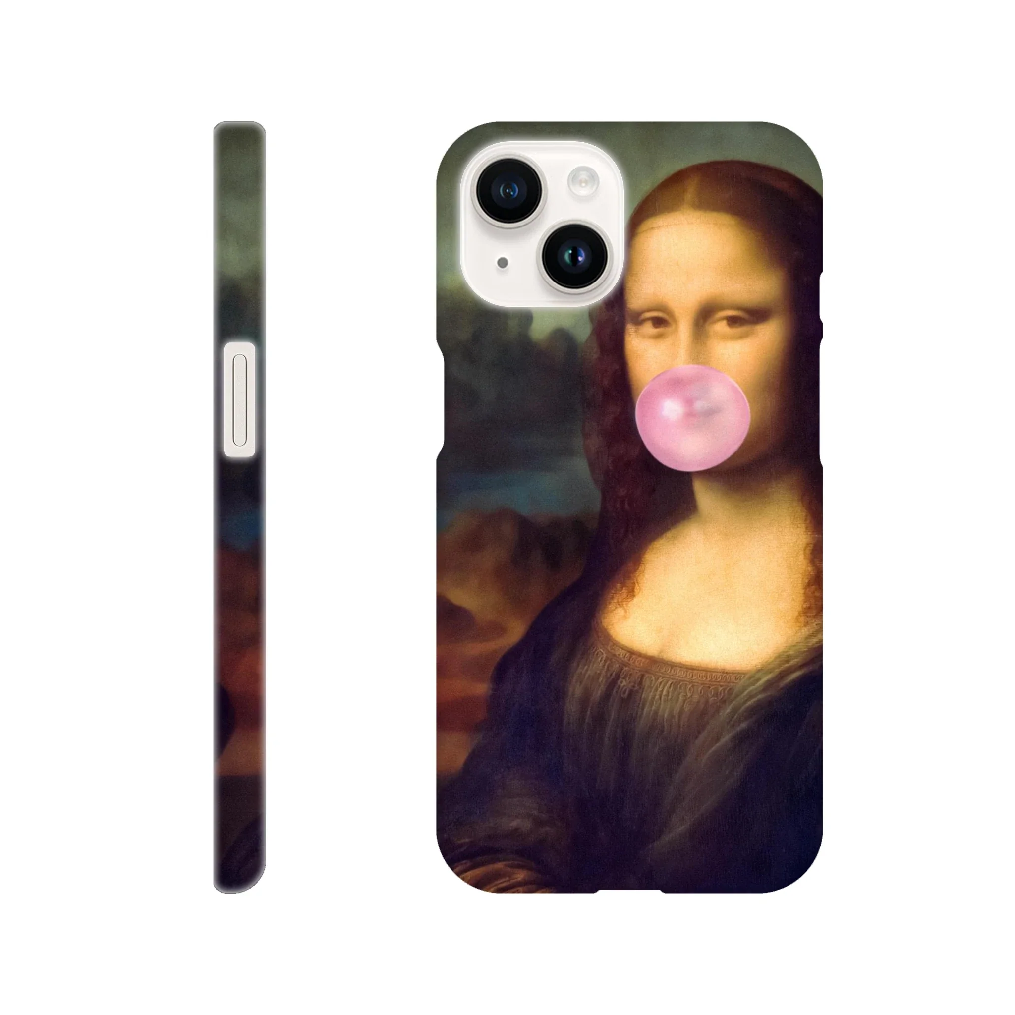 Mona Lisa Bubble Gum iPhone Case