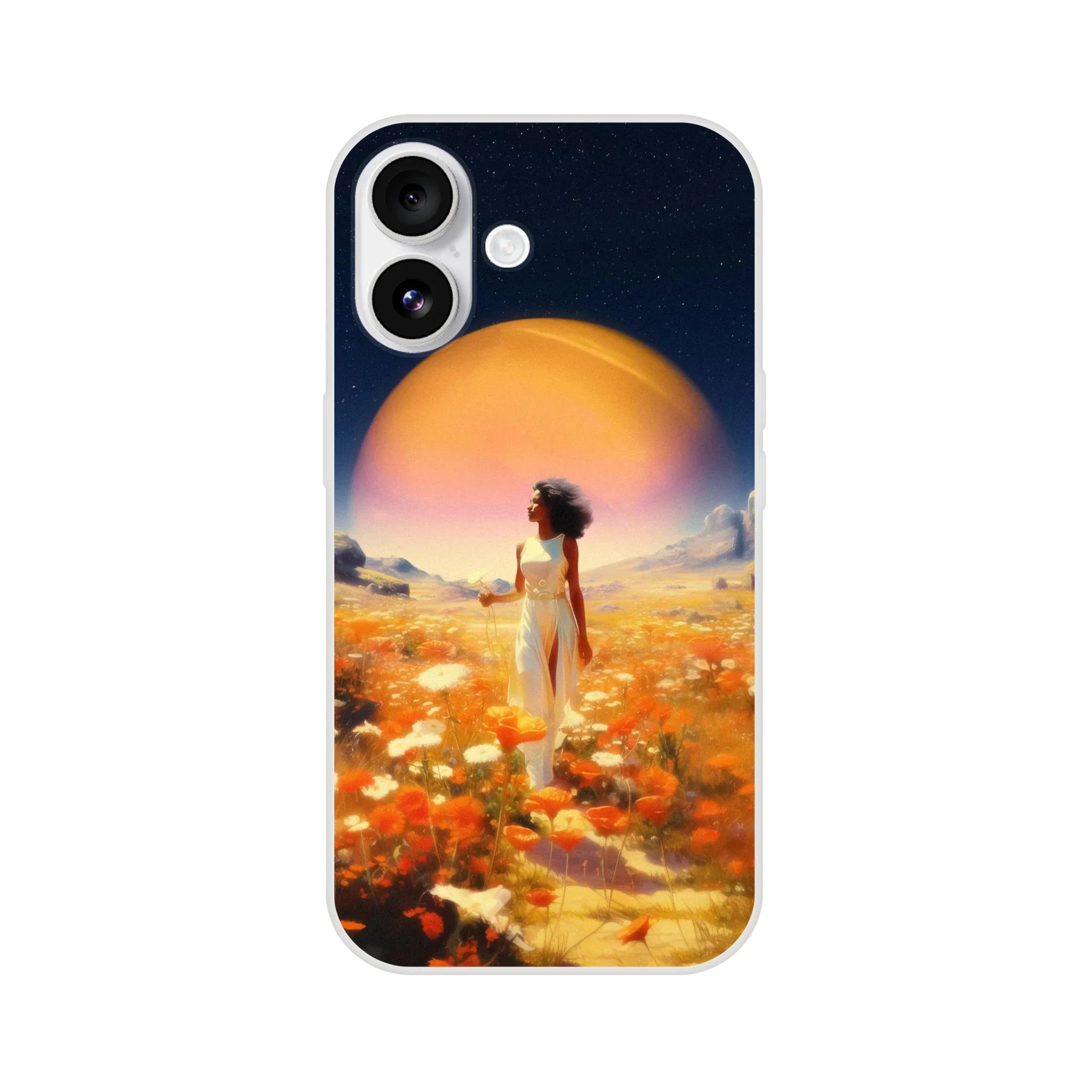 Cosmic Flower Field iPhone Case