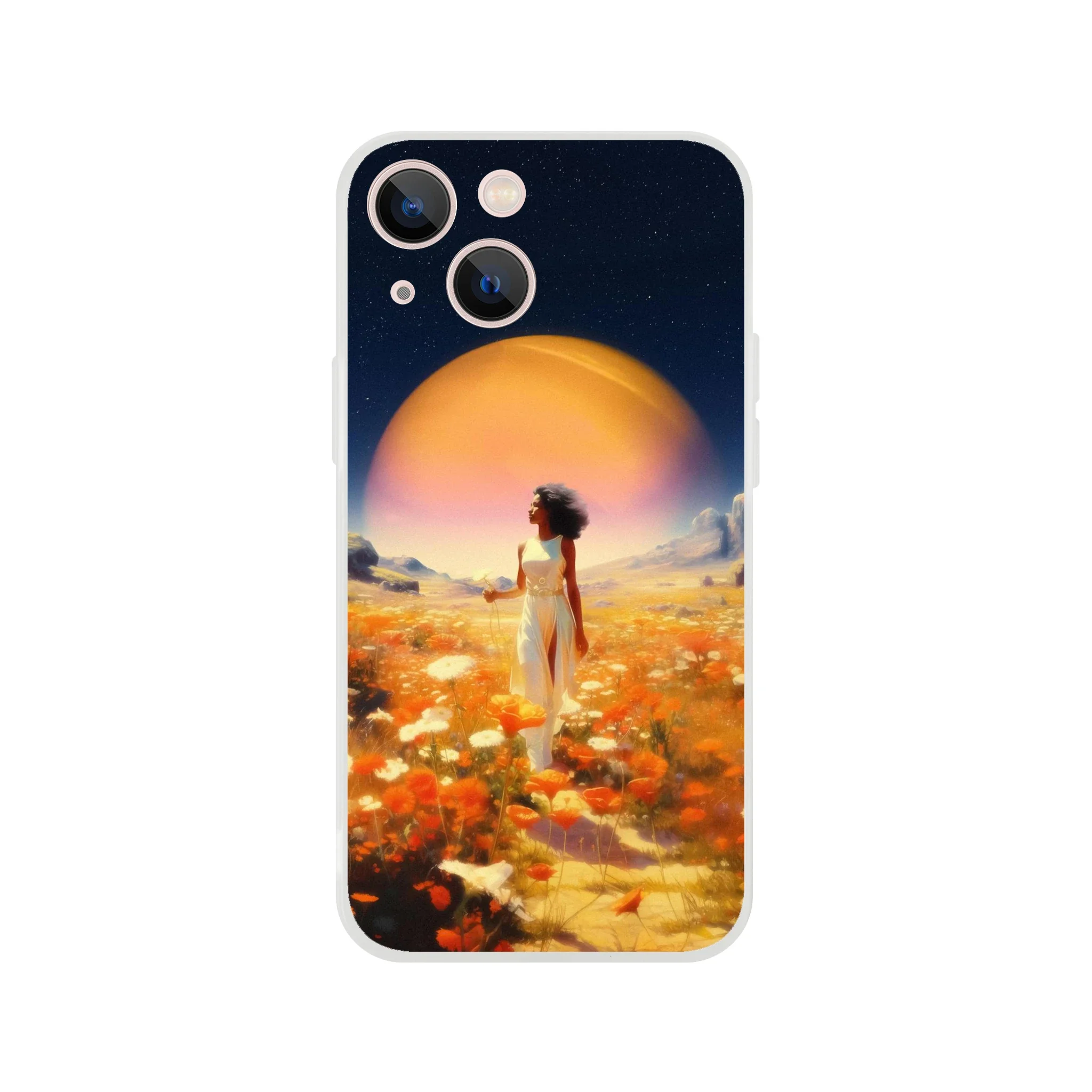 Cosmic Flower Field iPhone Case