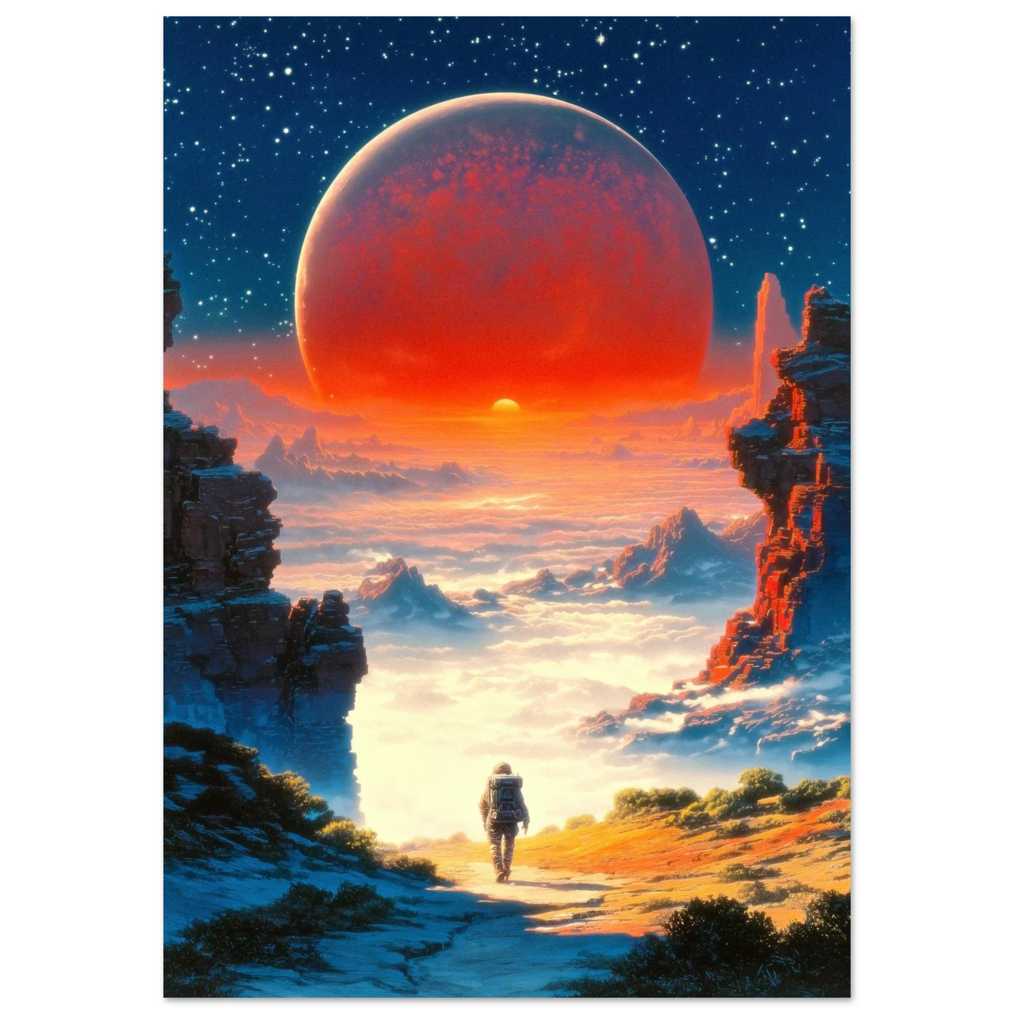 Astronaut's Red Dawn