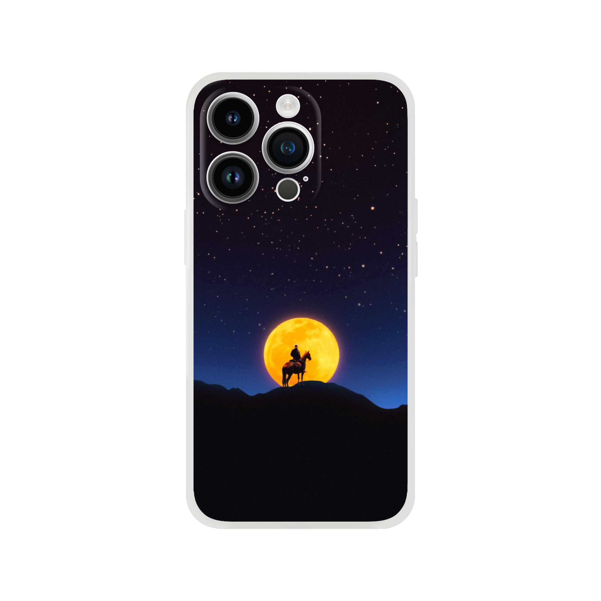 The Rider and The Moon iPhone Case