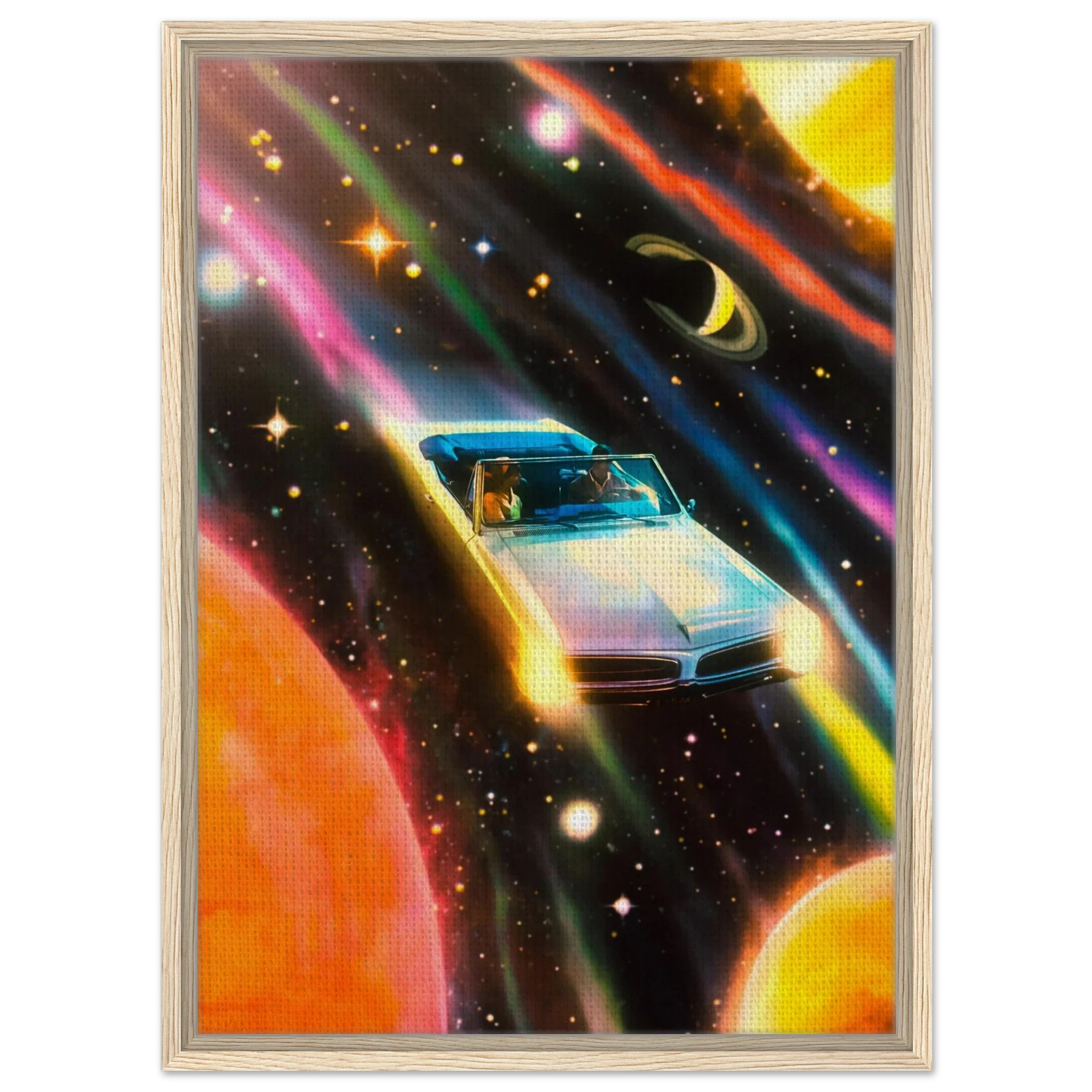 Space Rainbow Adventure Canvas