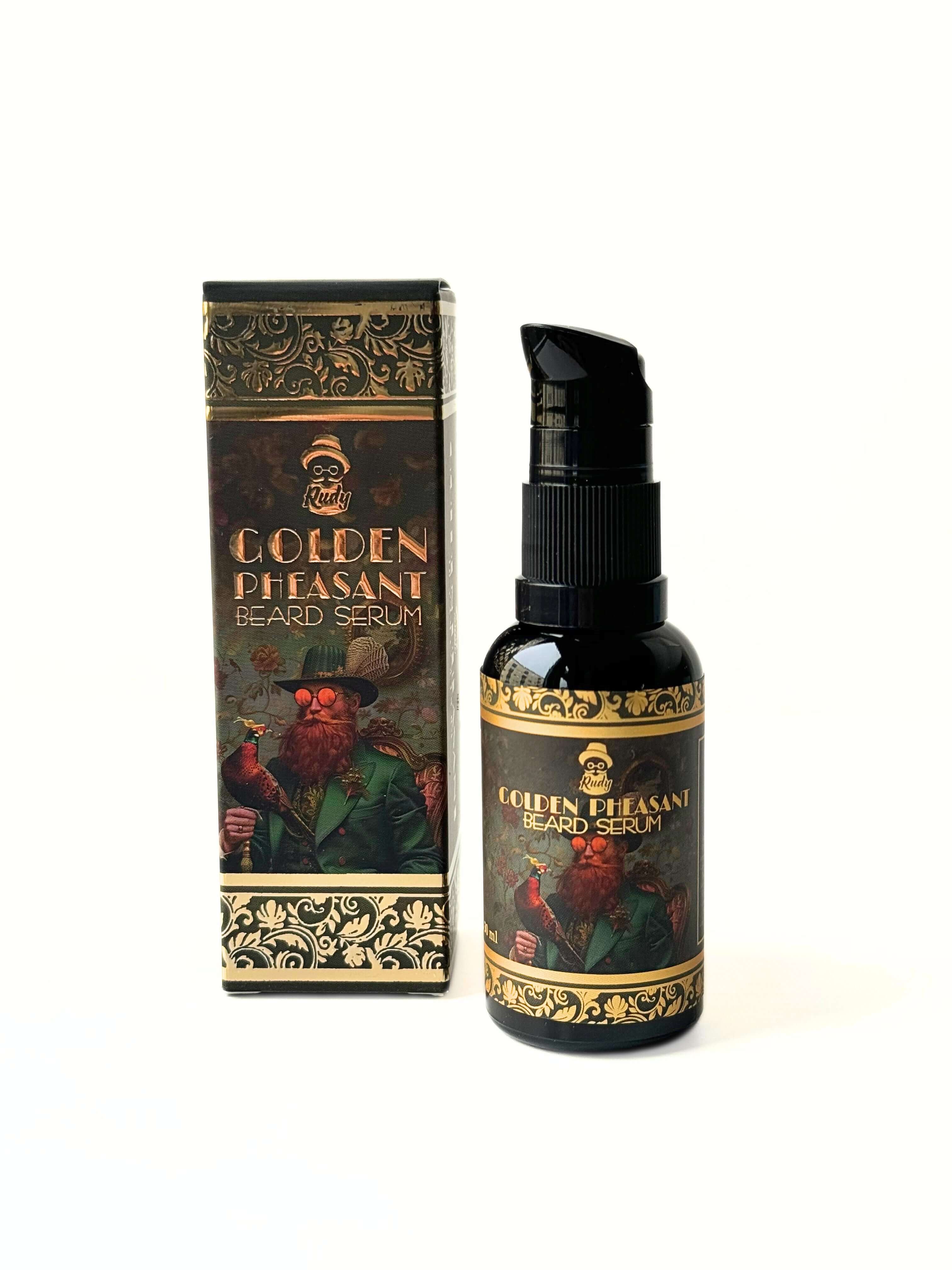 Golden Pheasant – Luksuriøst Skjeggserum for Menn med Stil