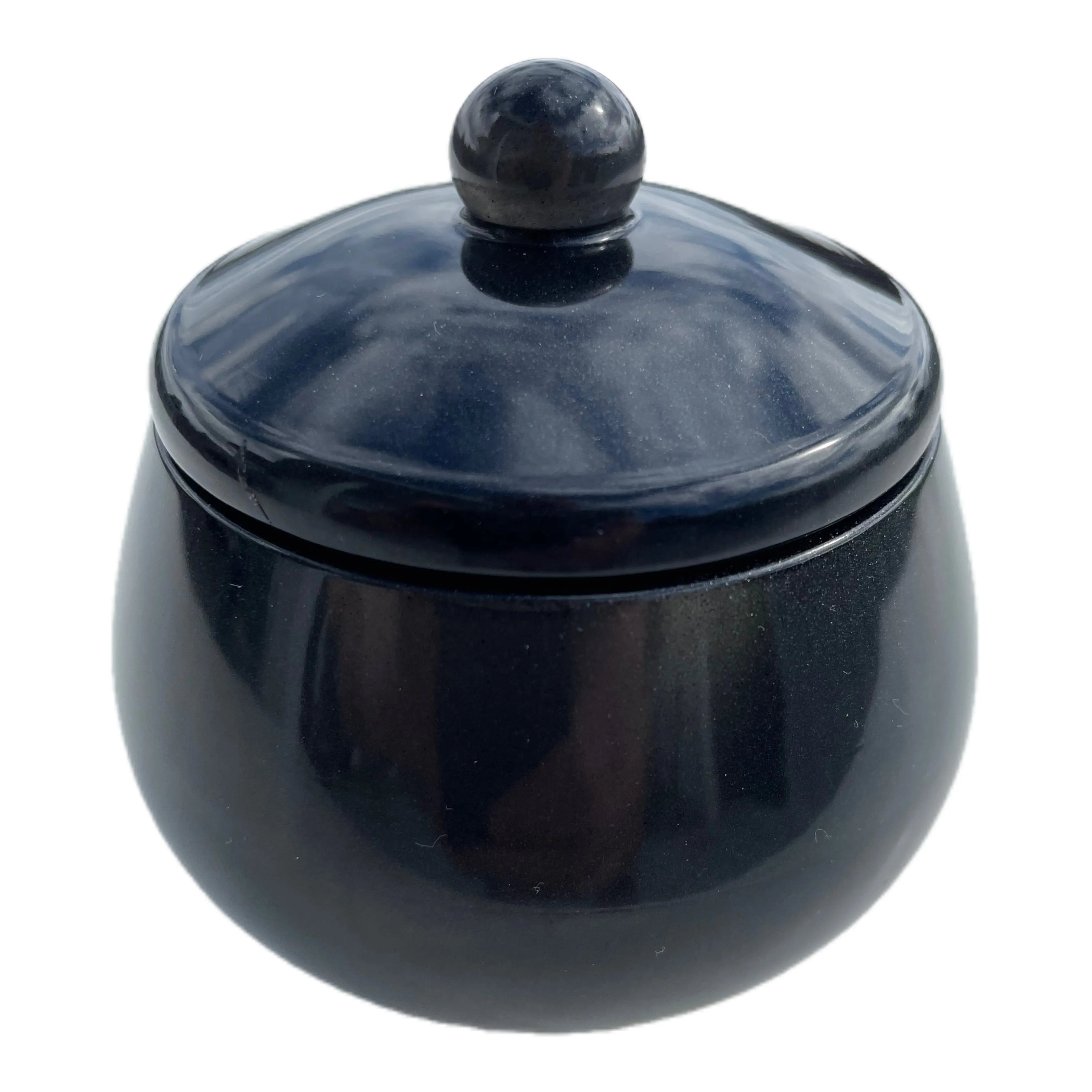 Håndlaget Liten Epoxy Krukke med Lokk