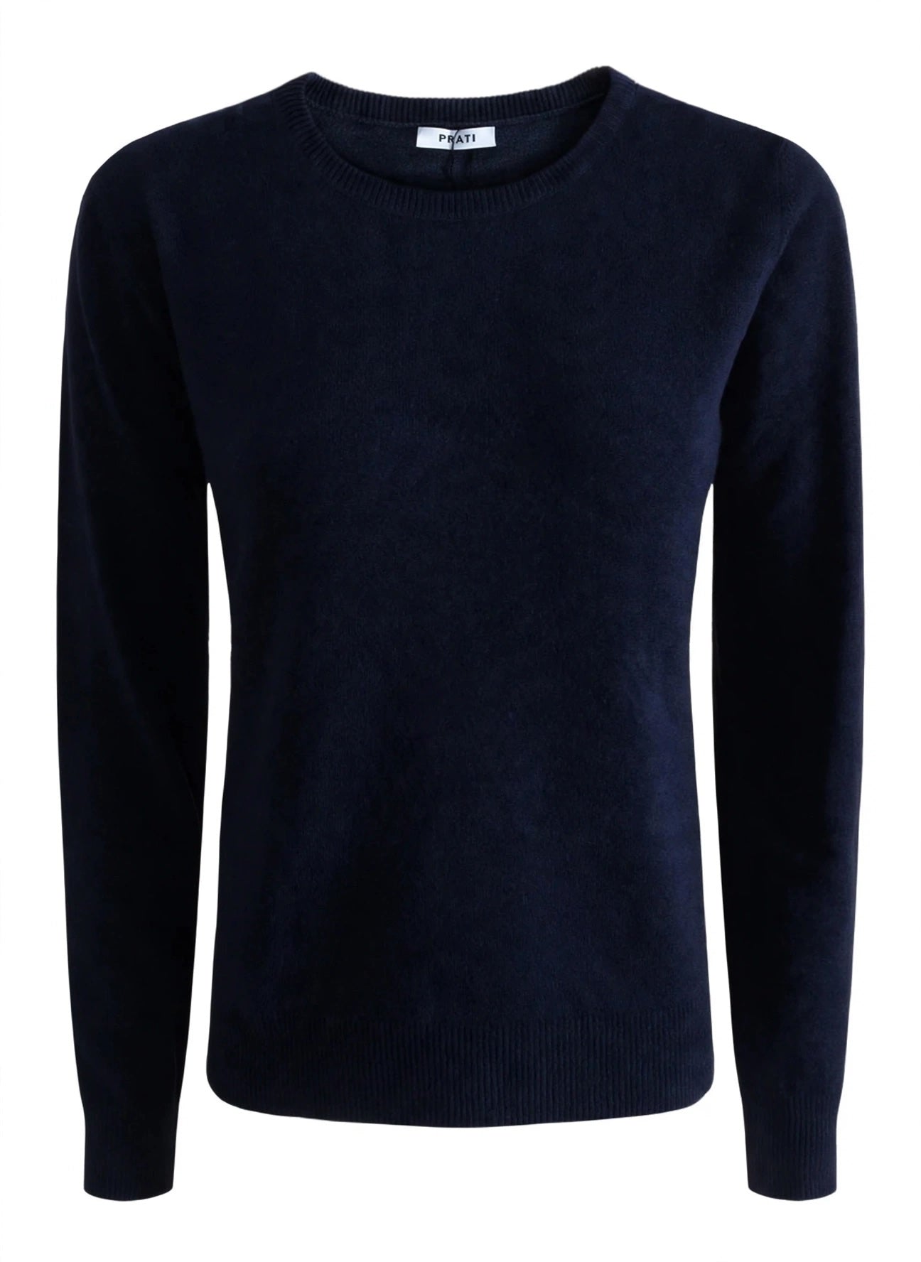 Cashmere round neck sweater aubergine