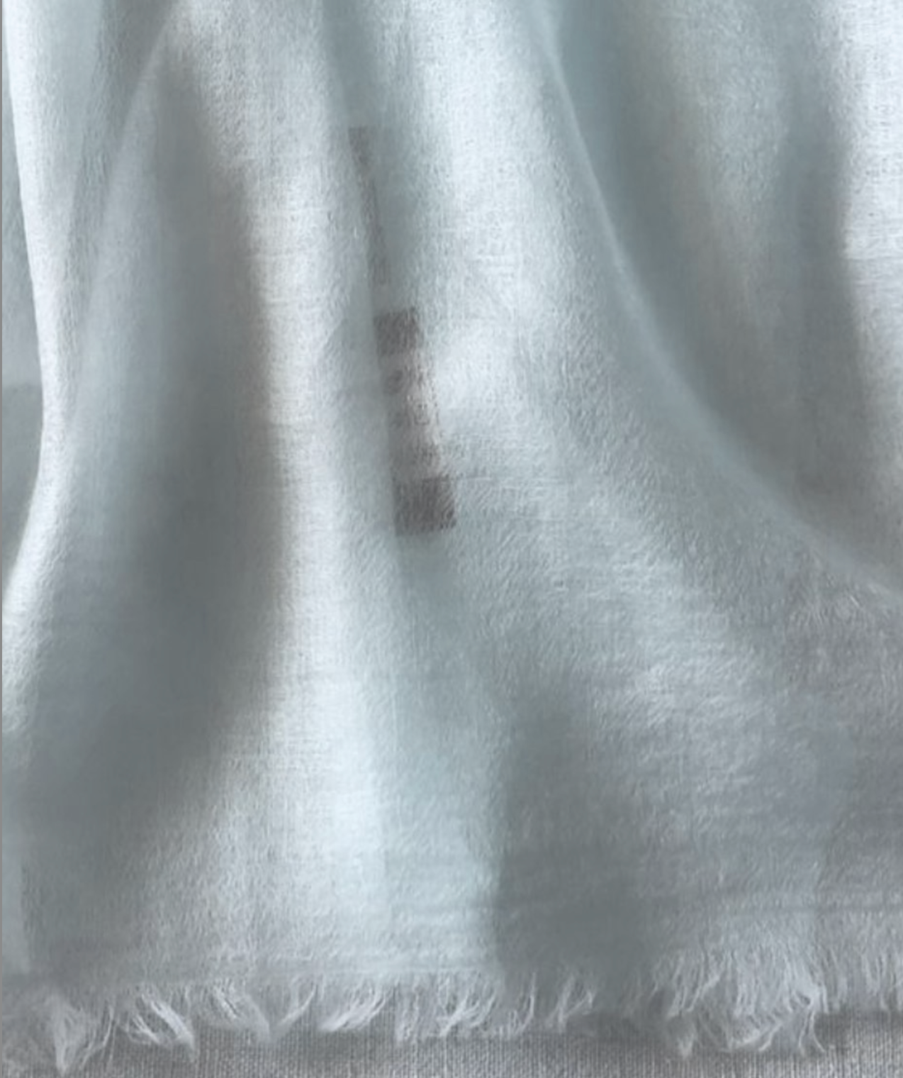 Resort wear shawl 100x 230cm 100% Cashmere turquoise blue