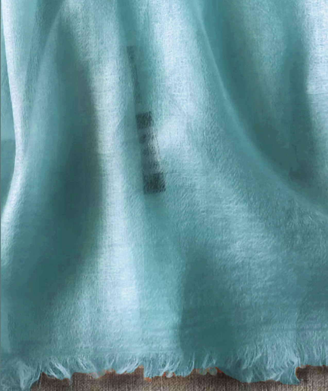 Resort wear shawl 100% Cashmere Havana blue