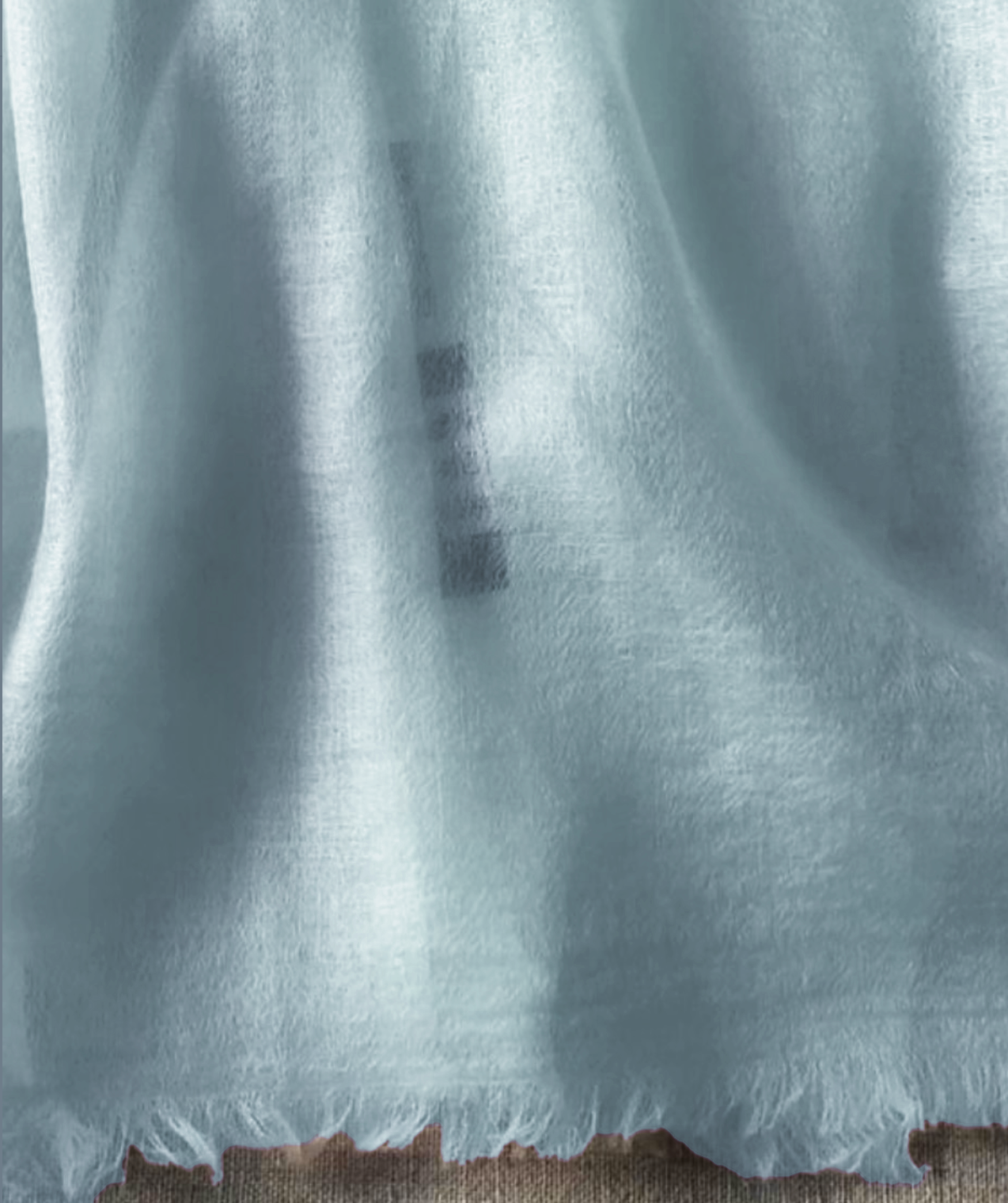 Resort wear shawl 100% Cashmere turquoise blue