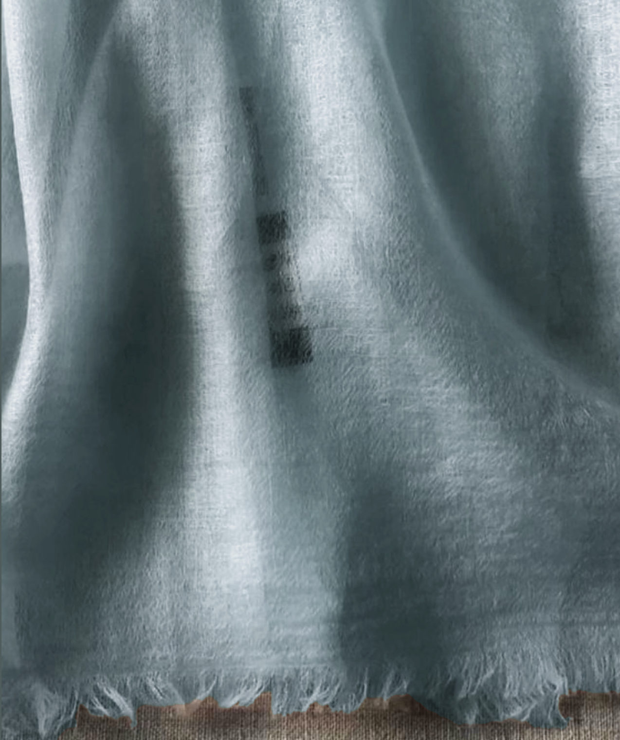 Resort wear shawl 100% Cashmere turquoise blue