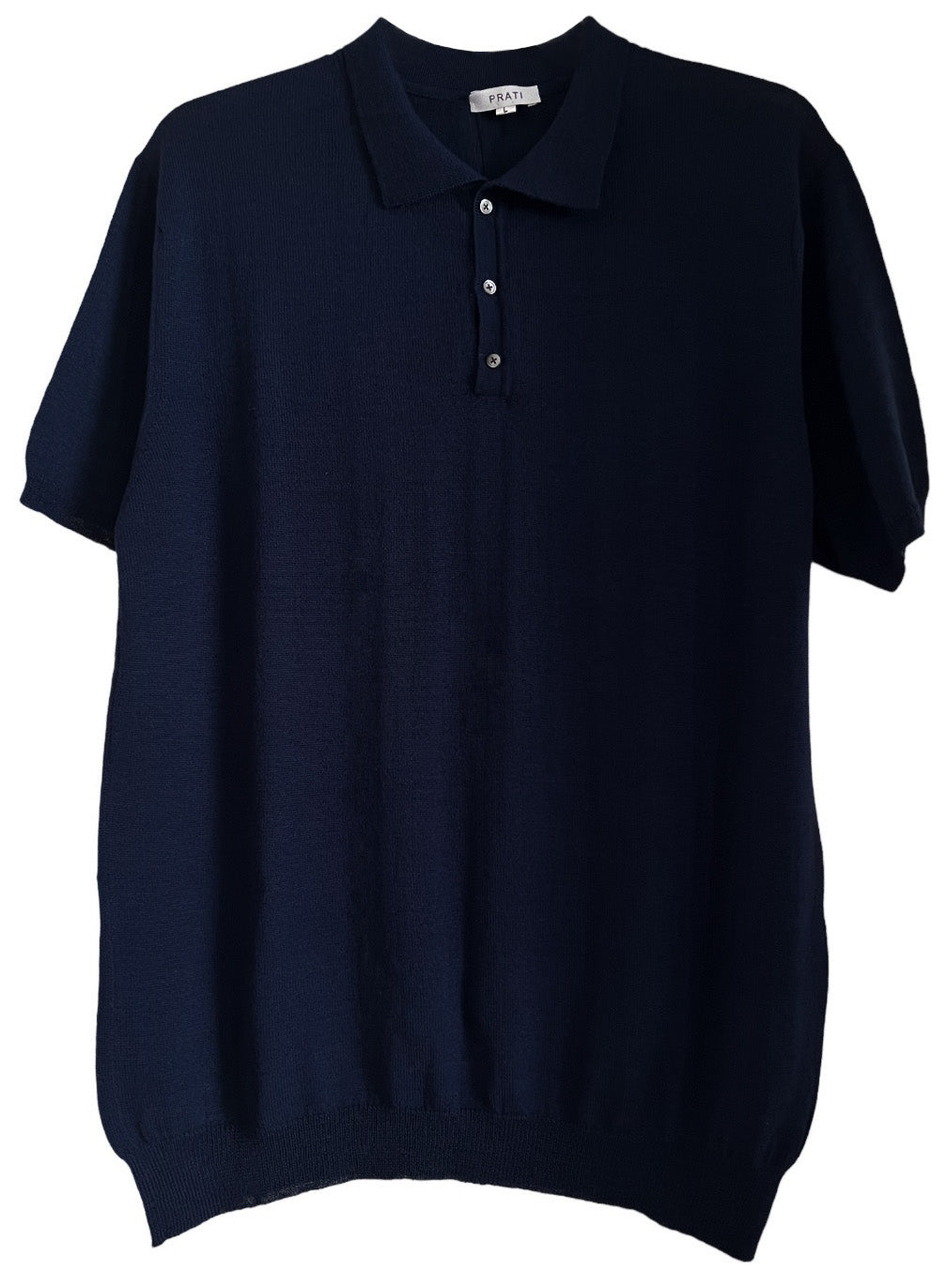 Men´s Resort cashmere silk button down sweater short sleeve jeans blue