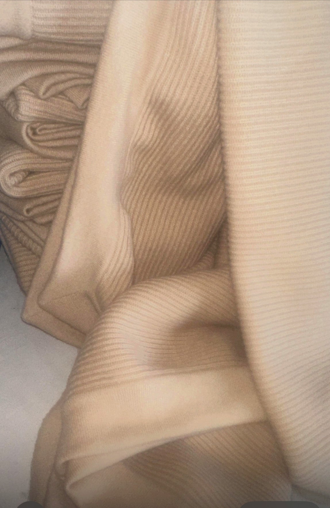 100% Cashmere blanket with folded edge 70x 200 cm