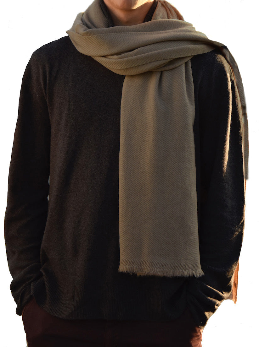 The Havana scarf 2 ply black