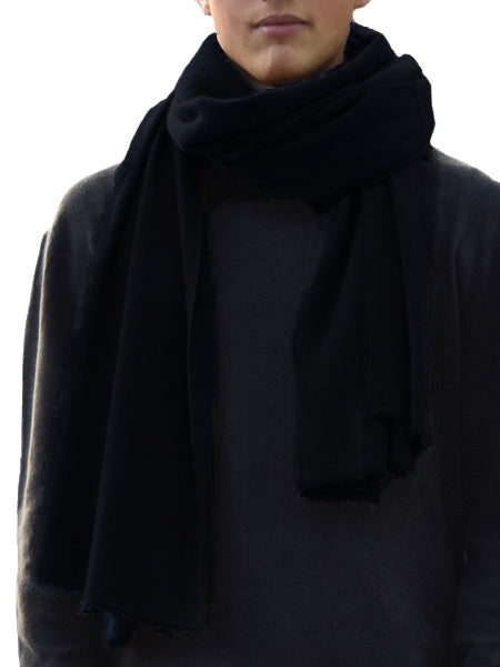 Havana scarf 2 ply black