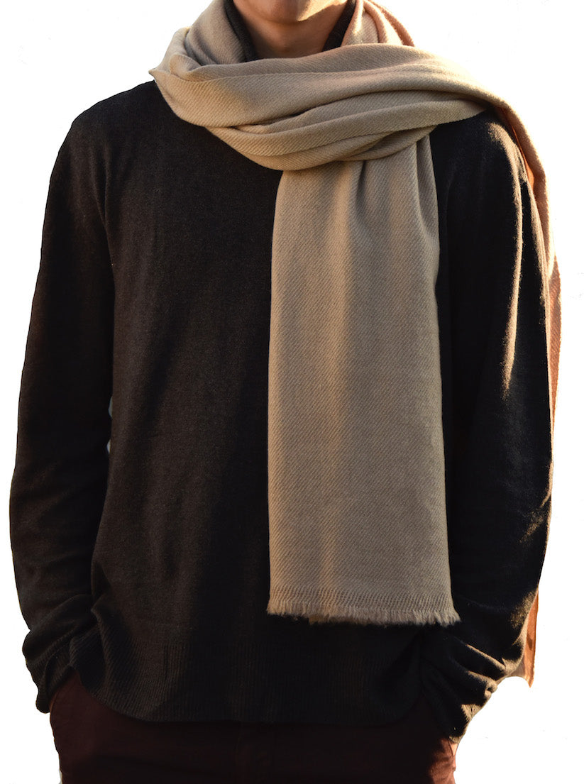 The Havana scarf 2 ply taupe