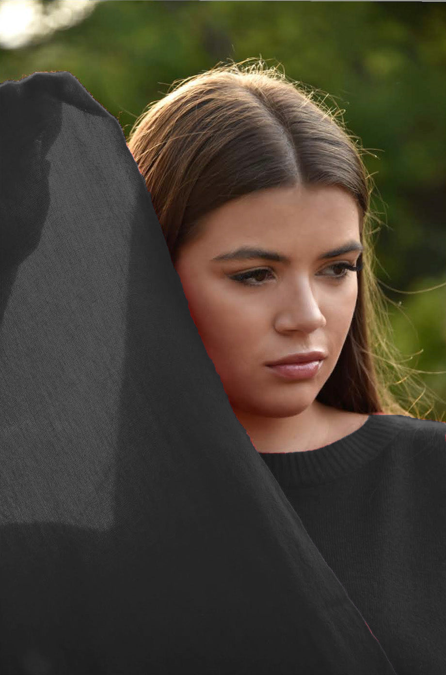 The Havana scarf jeans blue