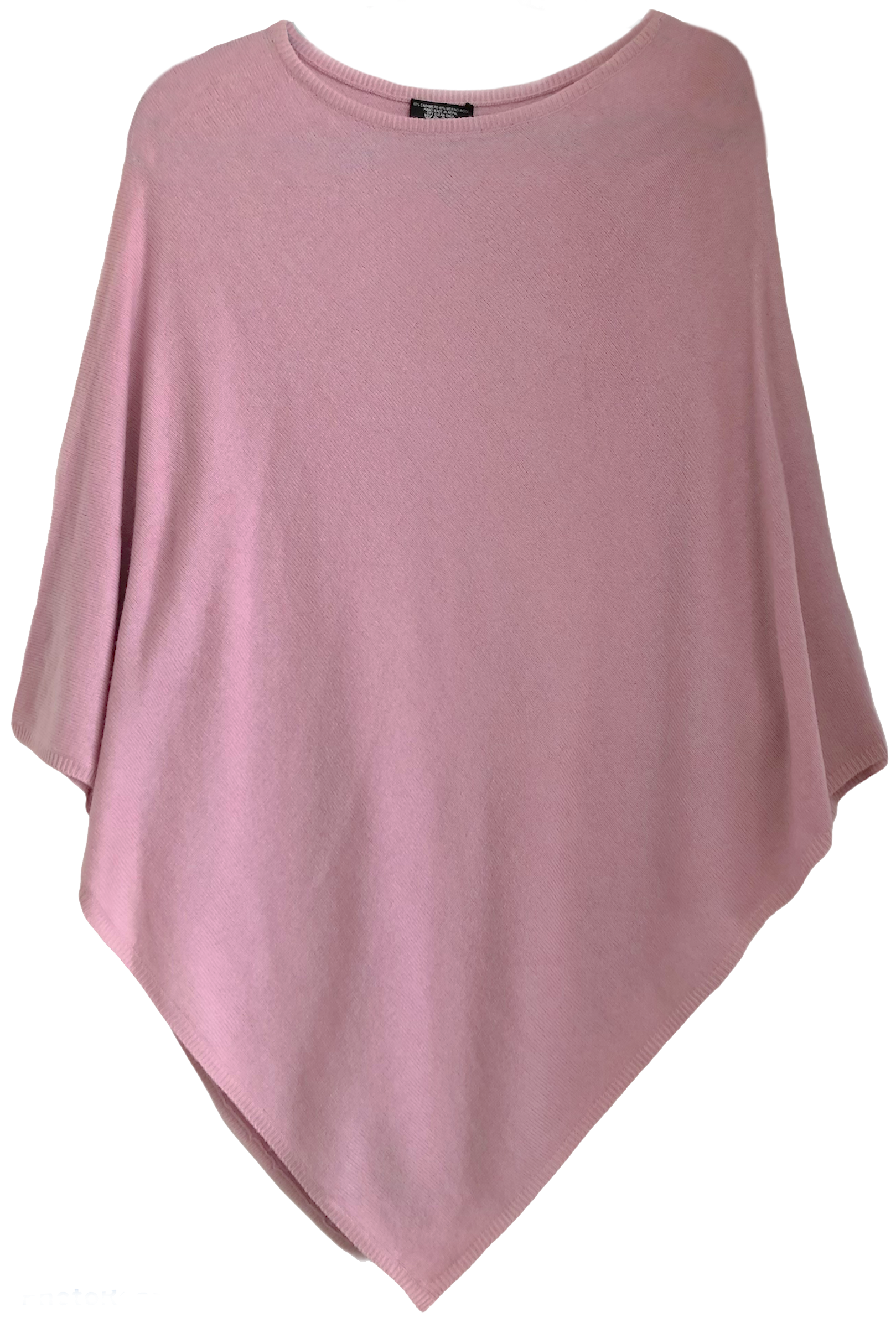 Cashmere classic poncho dark grey
