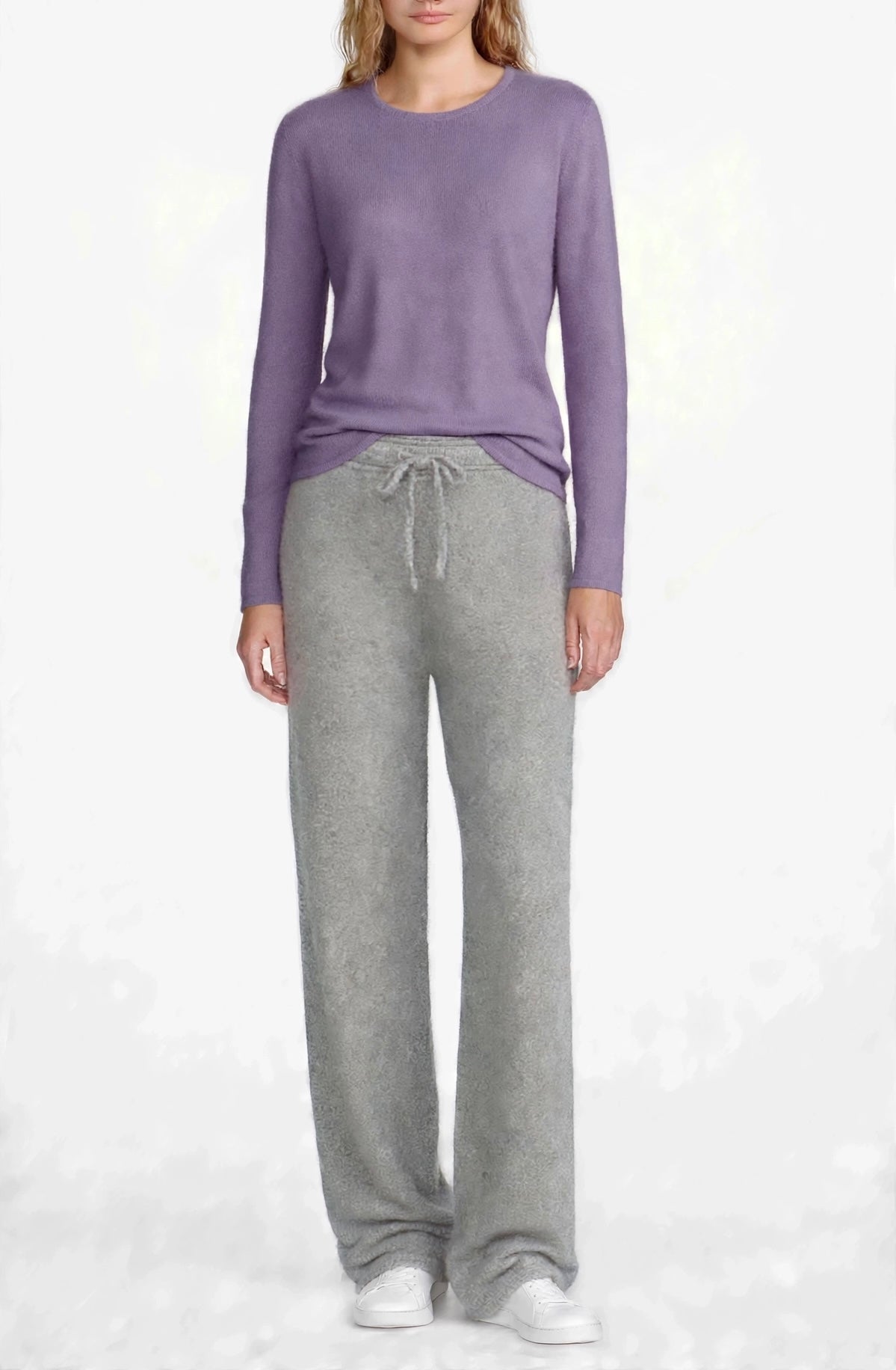 Cashmere Silk crew neck sweater lilac
