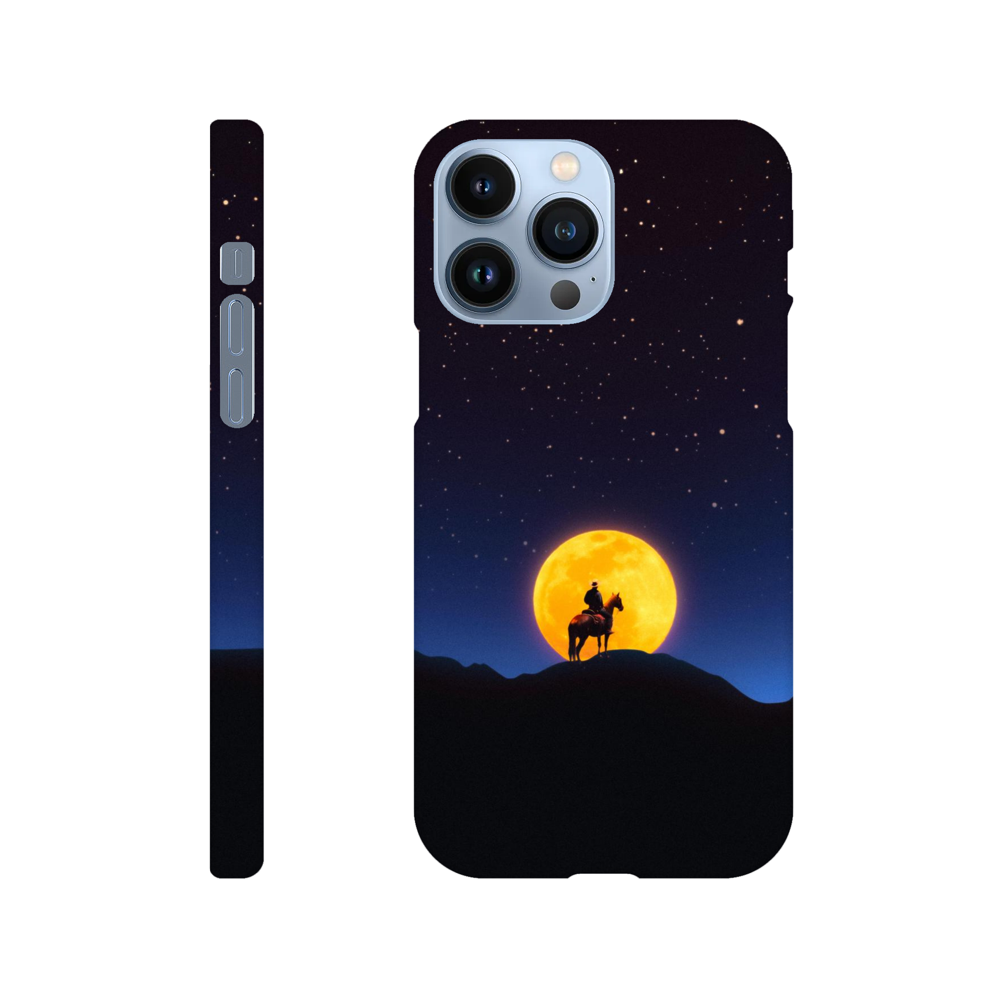 The Rider and The Moon iPhone Case