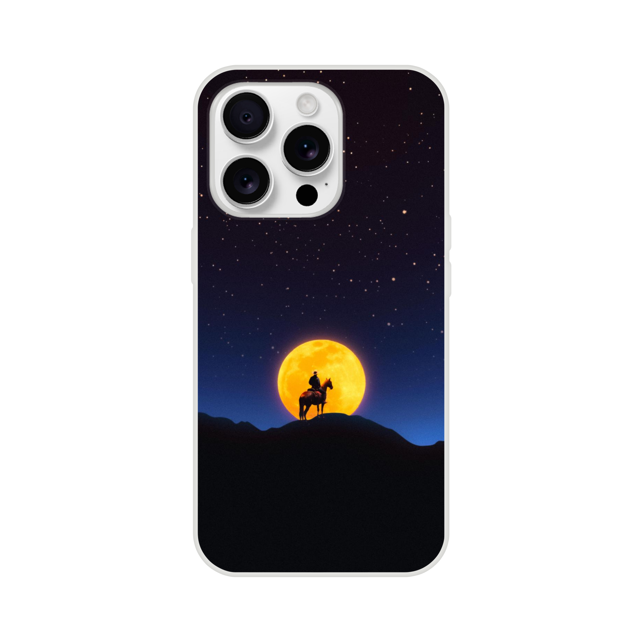 The Rider and The Moon iPhone Case