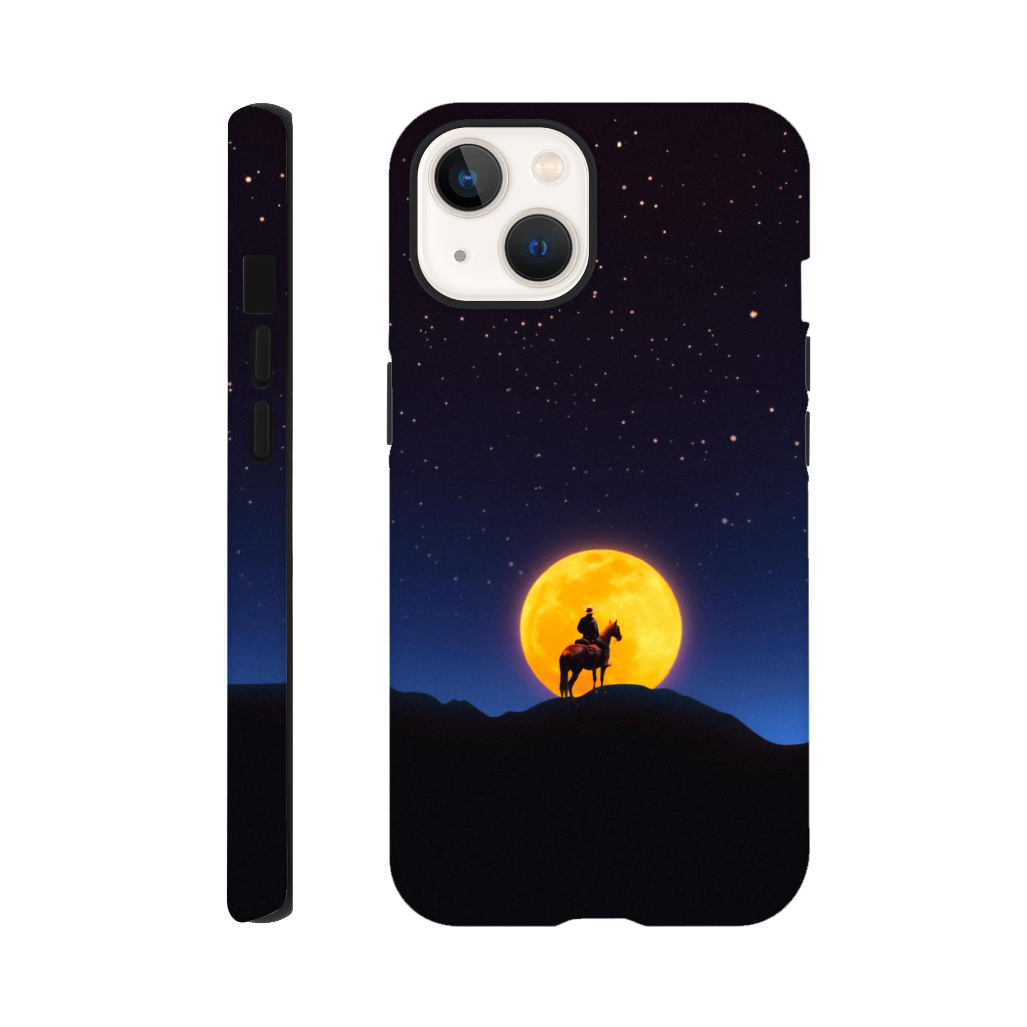 The Rider and The Moon iPhone Case