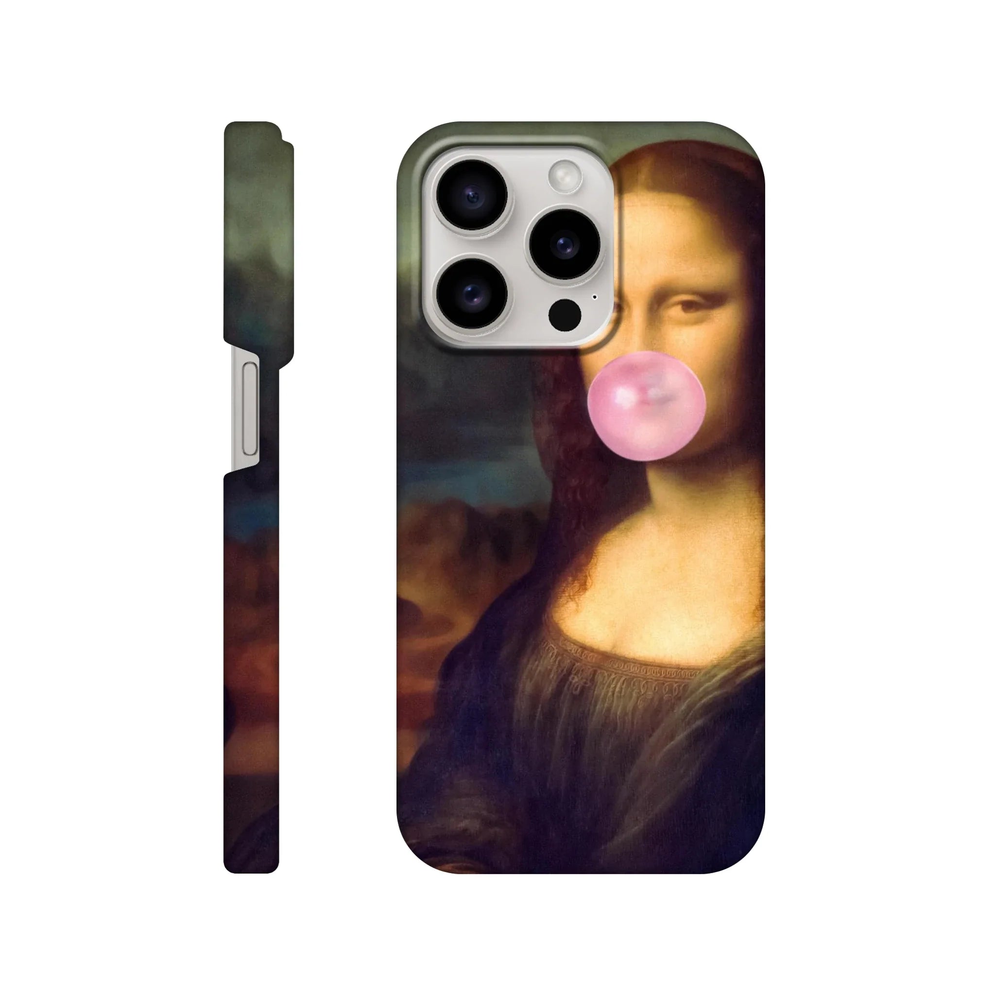 Mona Lisa Bubble Gum iPhone Case