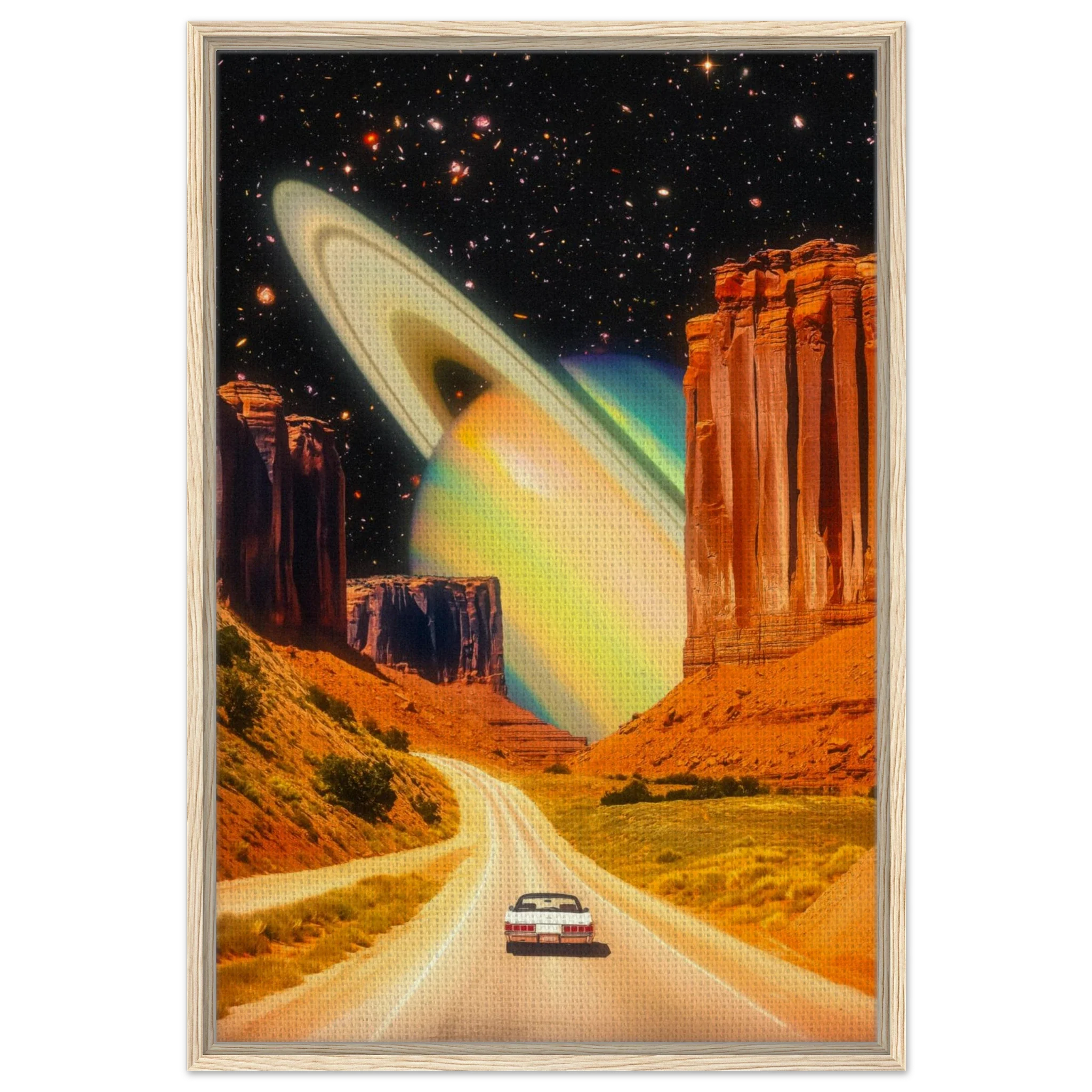 Road Trip to Saturn Canvas