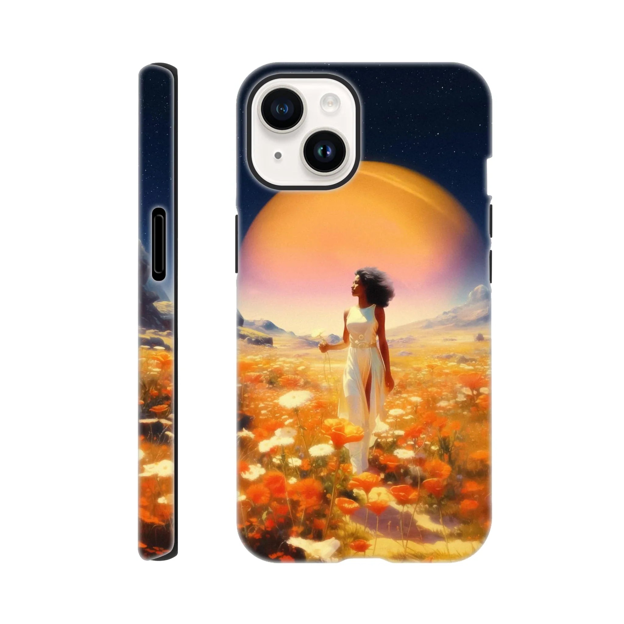 Cosmic Flower Field iPhone Case