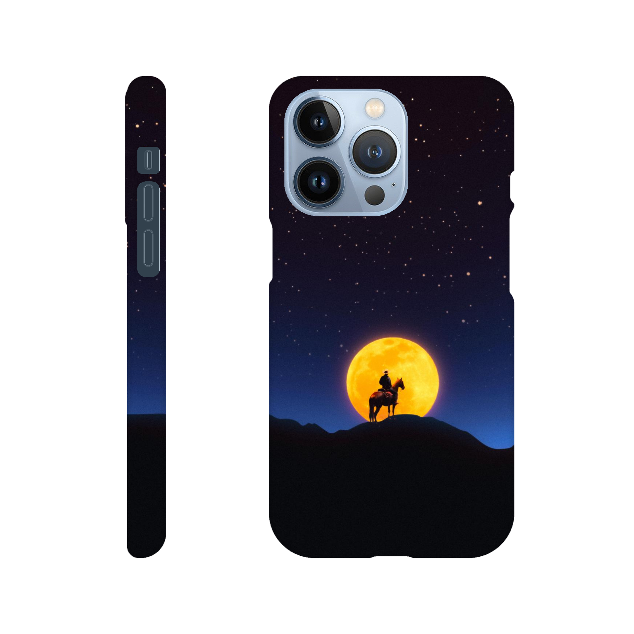 The Rider and The Moon iPhone Case