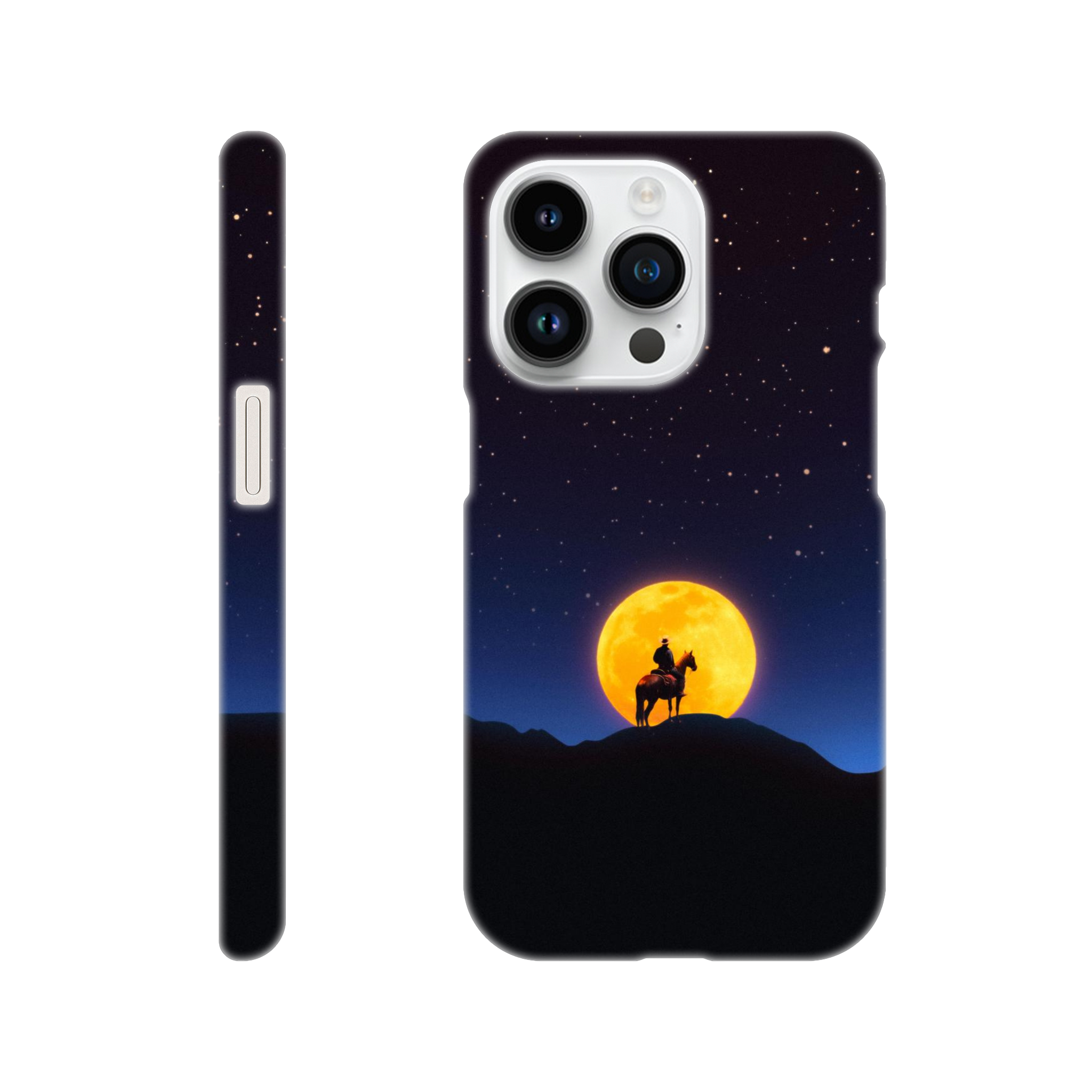 The Rider and The Moon iPhone Case