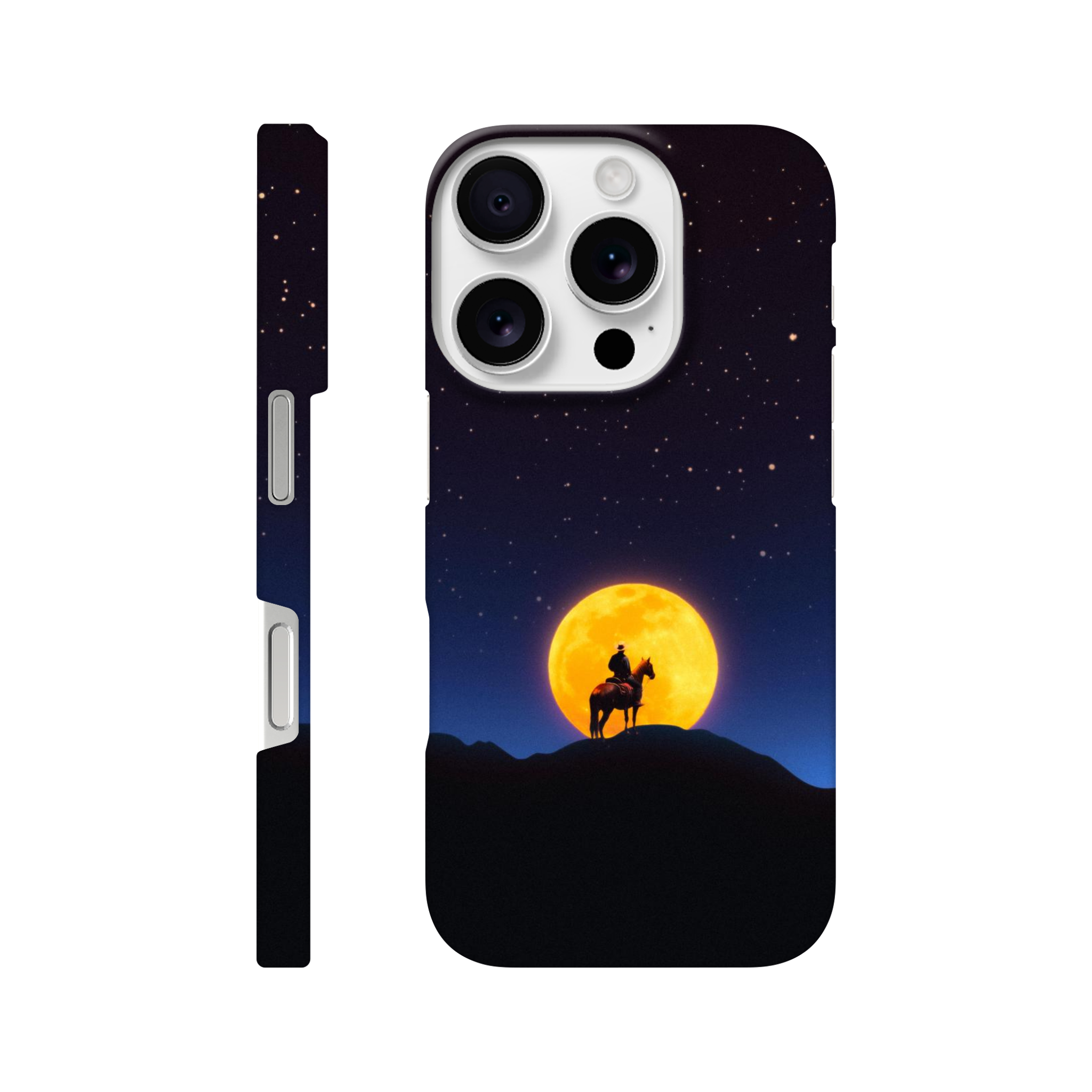 The Rider and The Moon iPhone Case