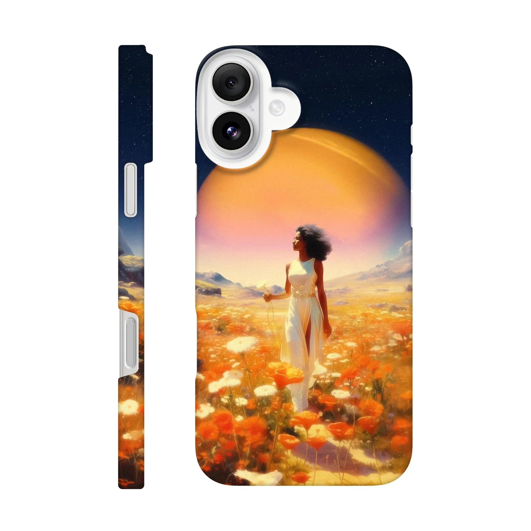 Cosmic Flower Field iPhone Case