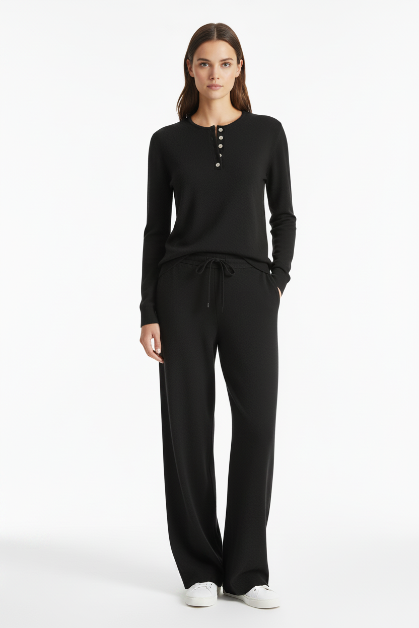 Cashmere henley black