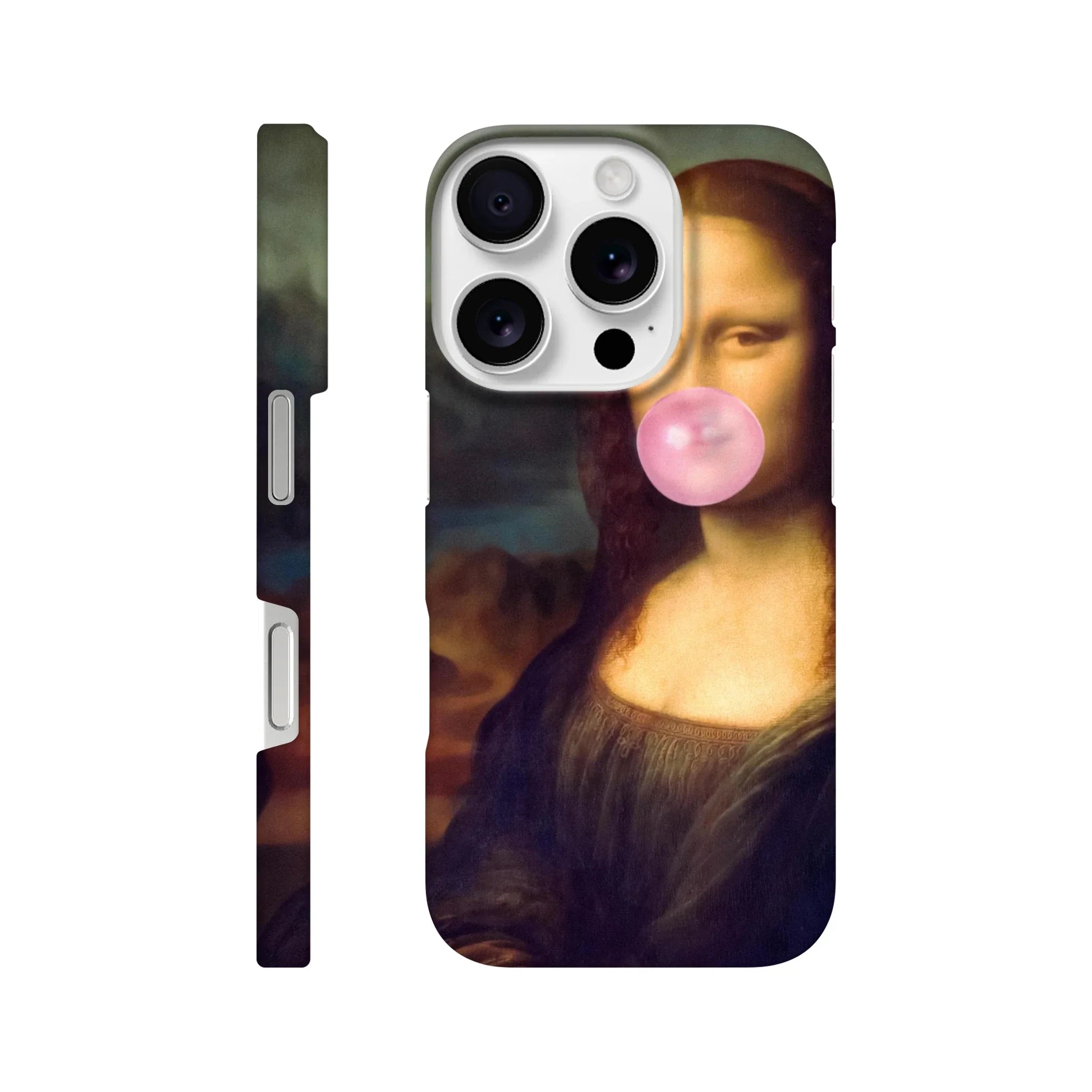 Mona Lisa Bubble Gum iPhone Case