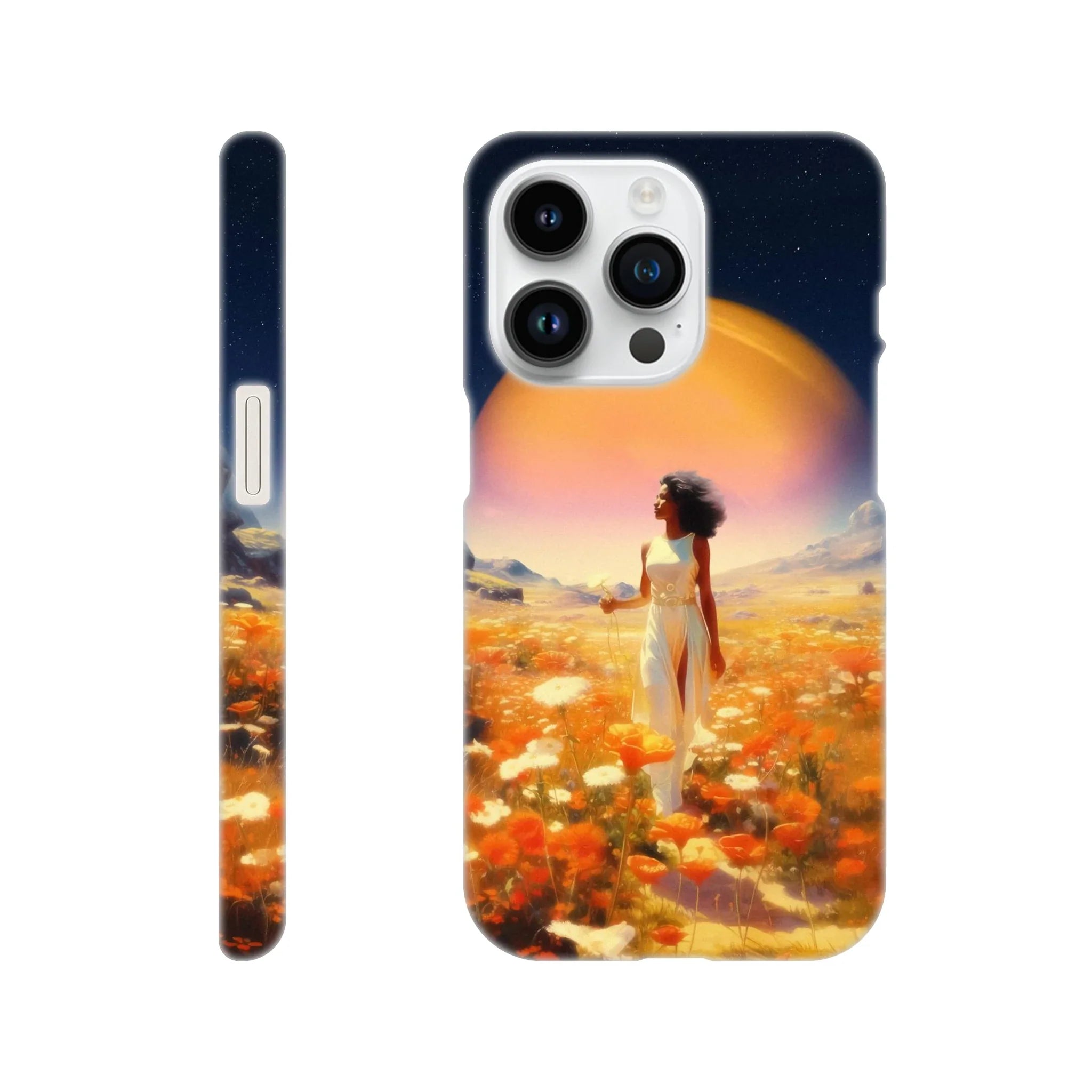Cosmic Flower Field iPhone Case
