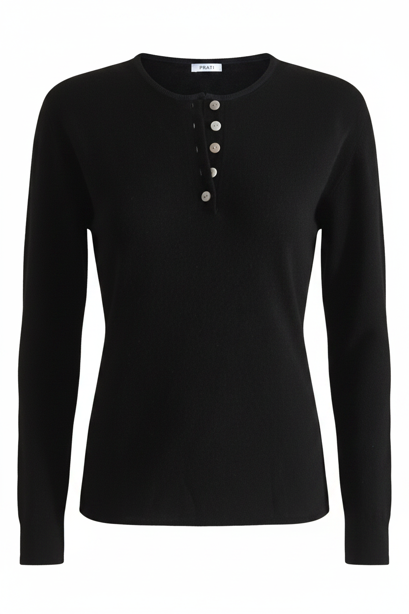 Cashmere henley black