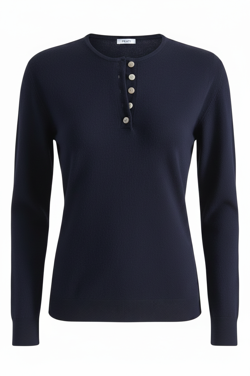 Cashmere henley navy