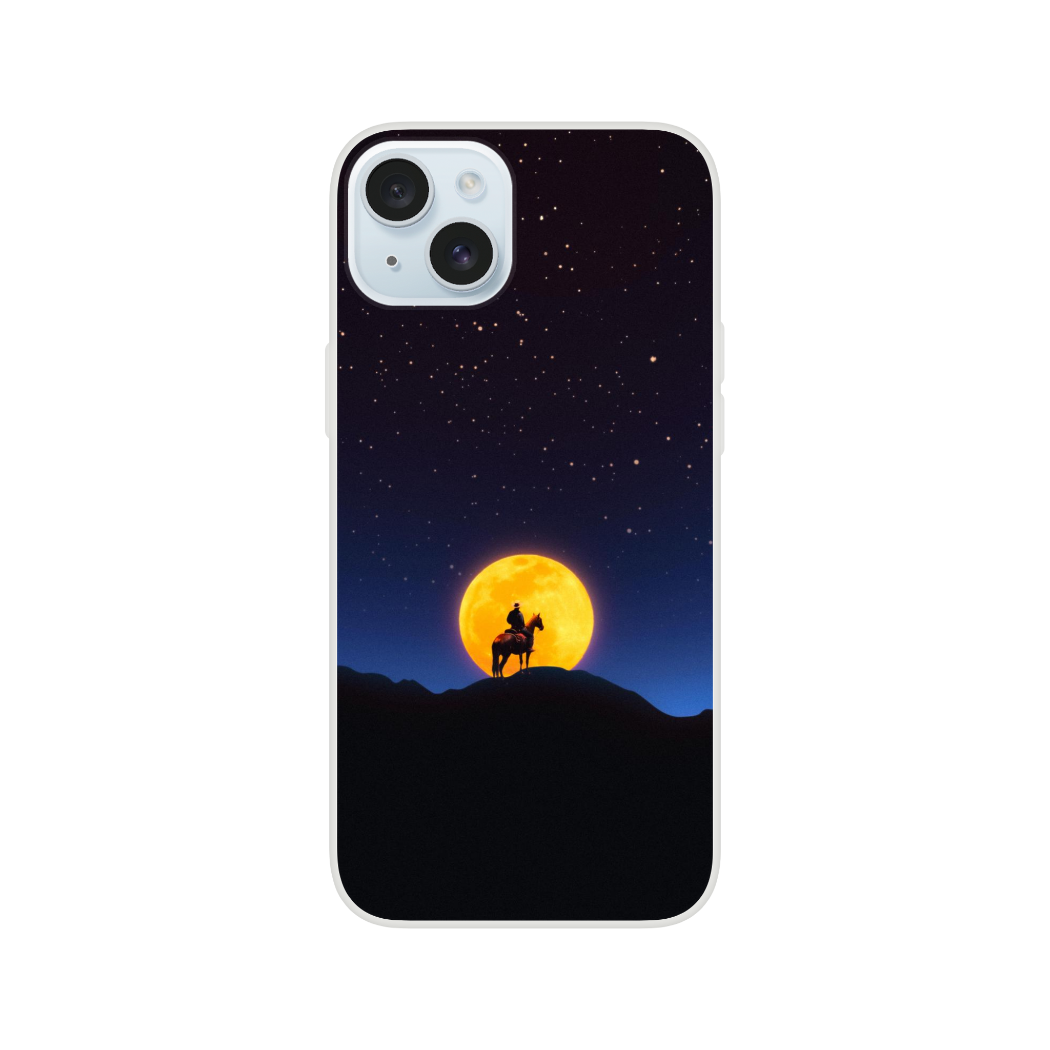The Rider and The Moon iPhone Case