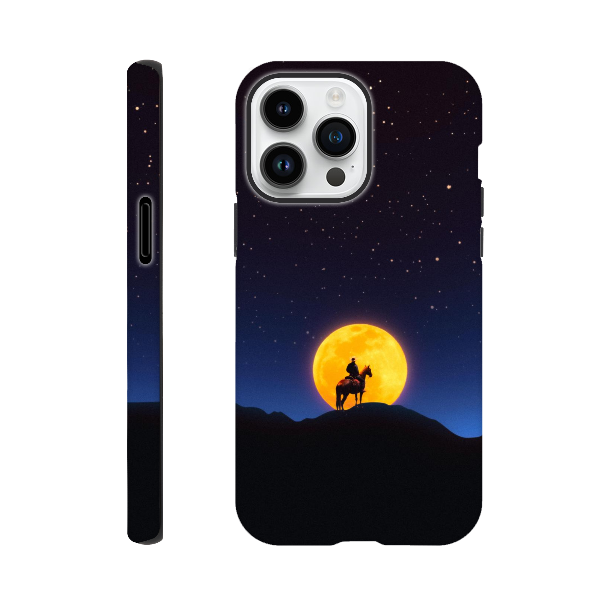 The Rider and The Moon iPhone Case