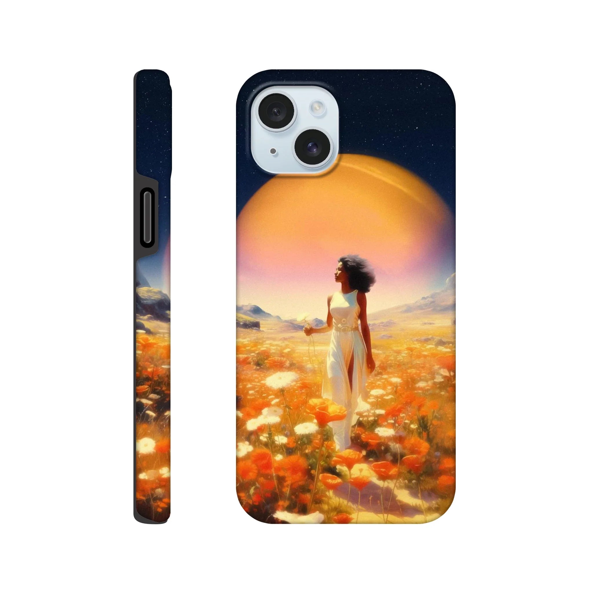 Cosmic Flower Field iPhone Case