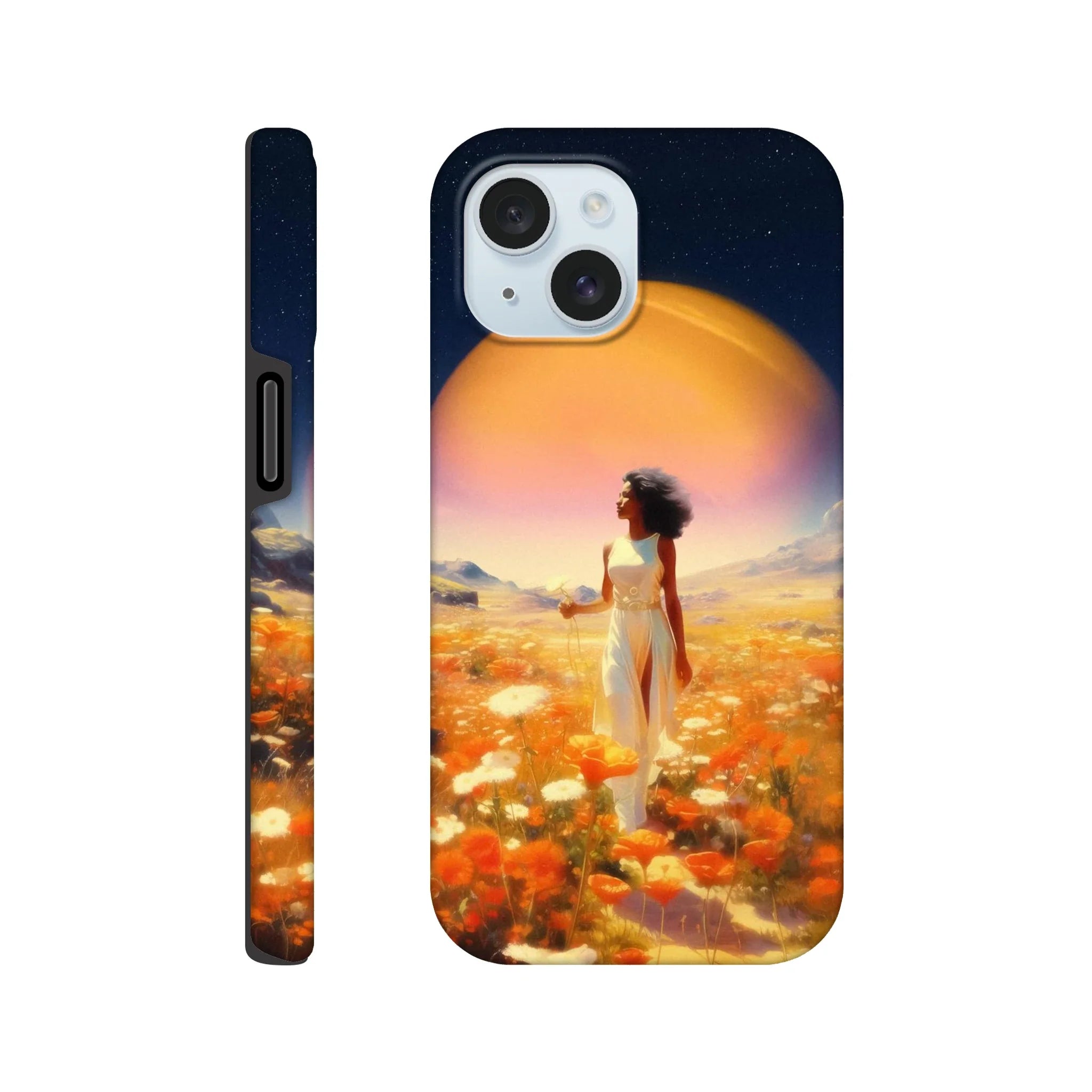 Cosmic Flower Field iPhone Case