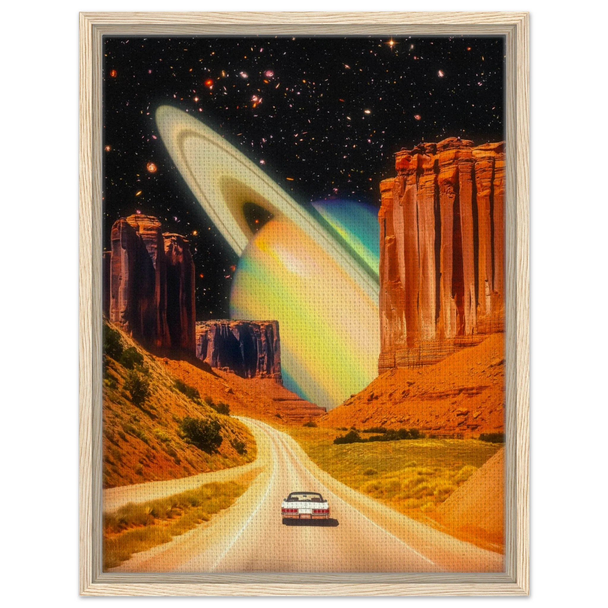 Road Trip to Saturn Canvas